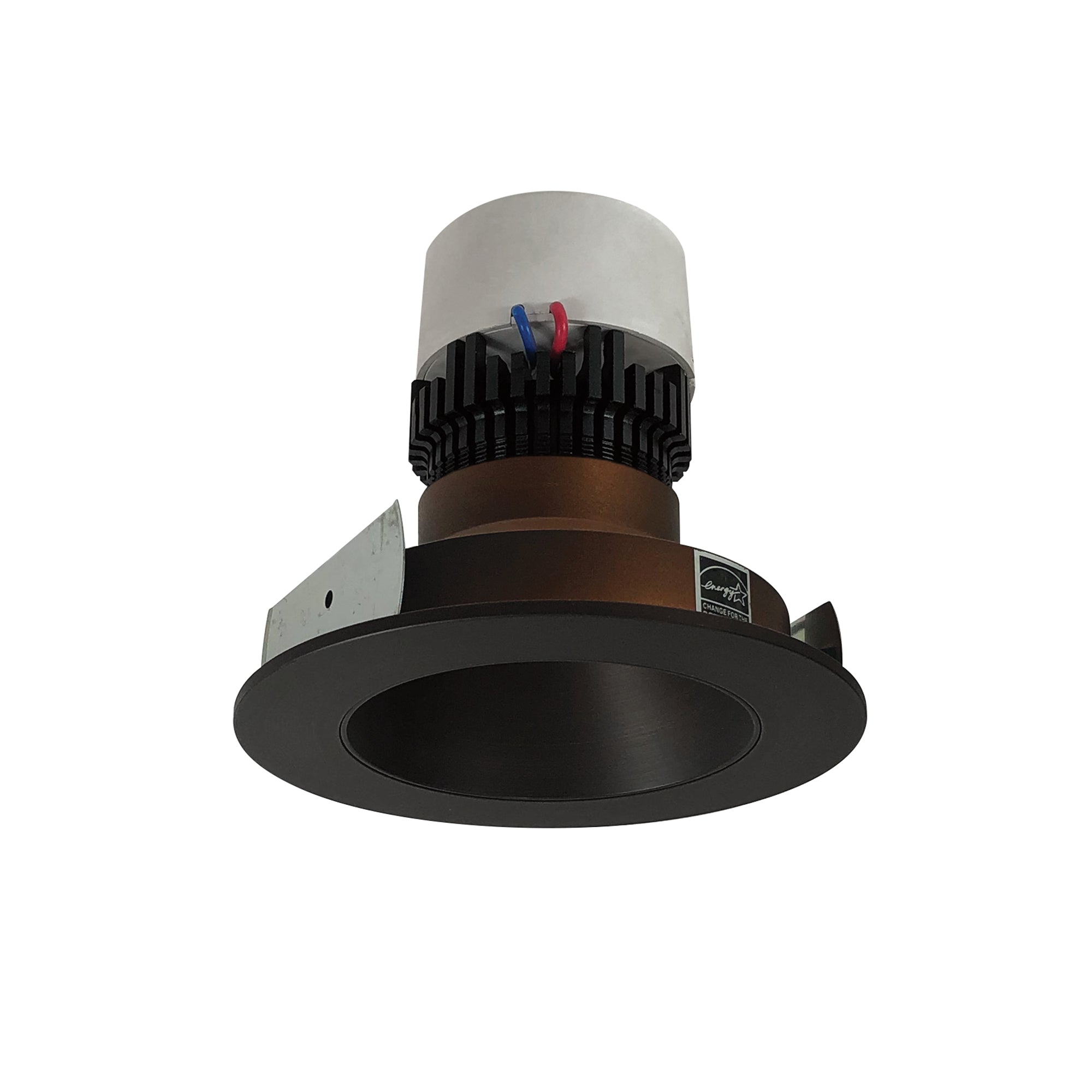 Nora Lighting NPR - 4RNDC30XBZ 4" Pearl LED Round Retrofit Reflector, 1000lm / 12W, 3000K, Bronze Reflector / Bronze Flange - Sonic Electric