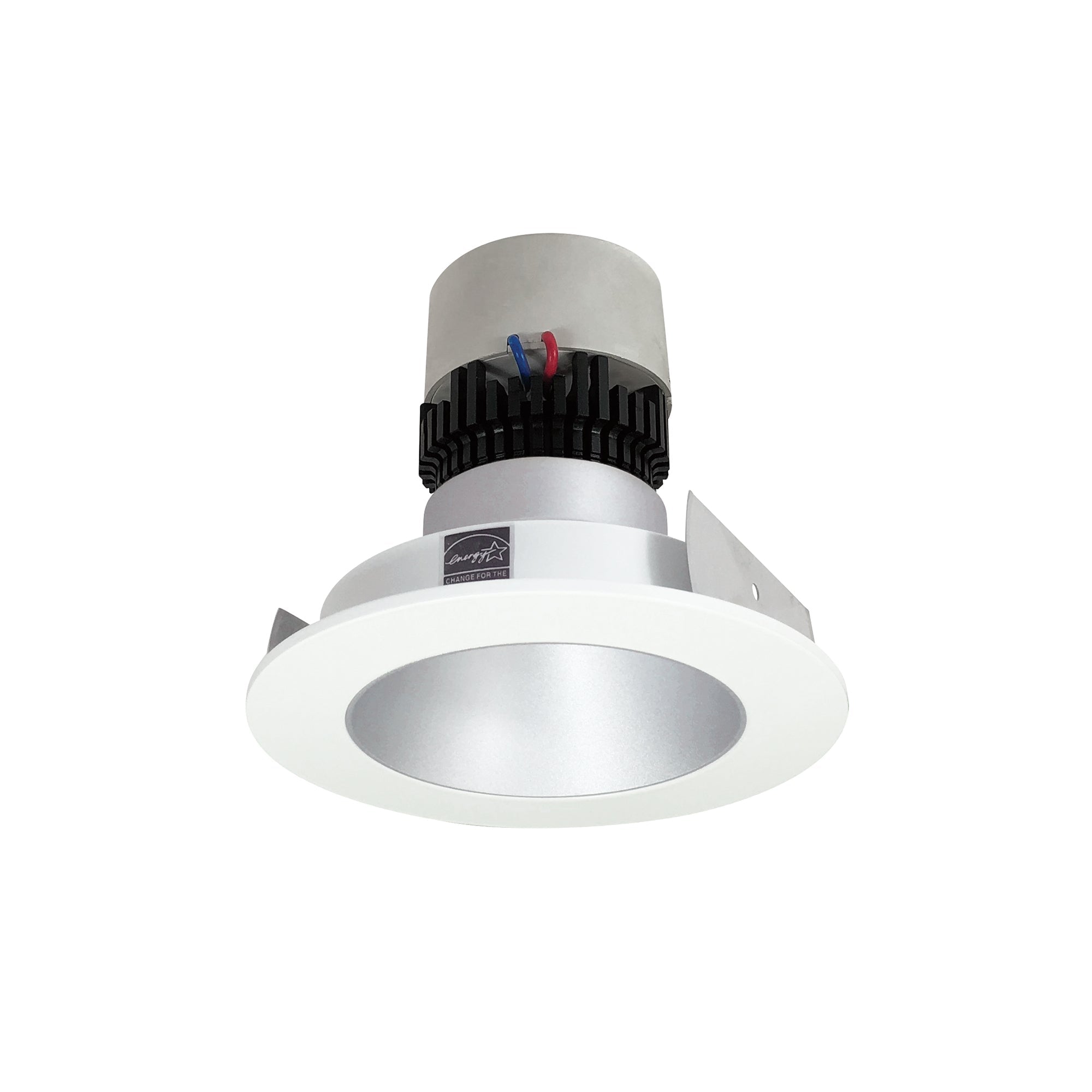 Nora Lighting NPR - 4RNDCCDXHZMPW 4" Pearl LED Round Retrofit Reflector, 800lm / 12W, Comfort Dim, Haze Reflector / Matte Powder White Flange - Sonic Electric