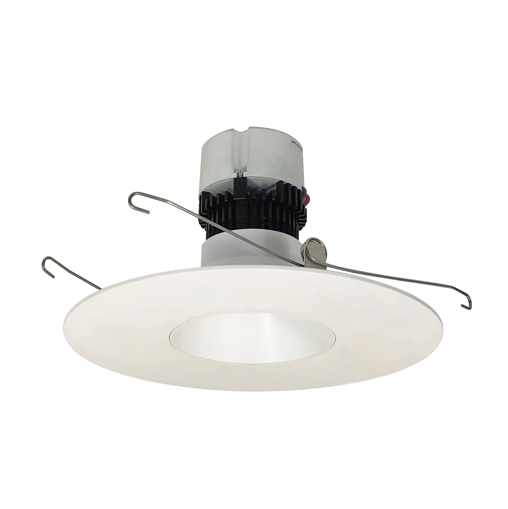 Nora Lighting NPR - 56RNDC35XWW 5"/6" Pearl LED Round Retrofit Reflector, 1200lm / 12W, 3500K, White Reflector / White Flange - Sonic Electric