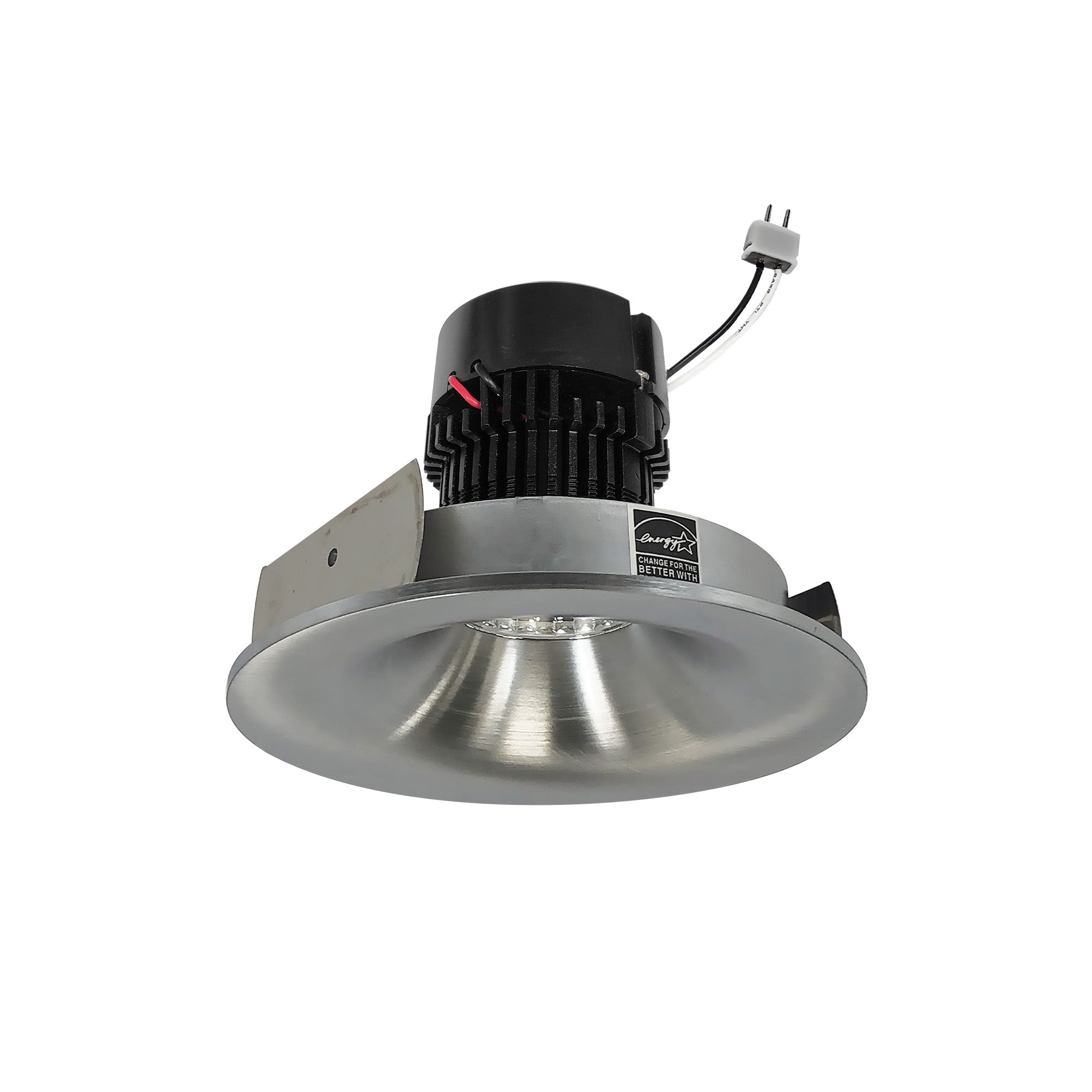 Nora Lighting NPRLV - 4RNB40XNN 4" Pearl Low Voltage LED Round Bullnose Retrofit, 1200lm / 11W, 4000K, Natural Metal Finish - Sonic Electric