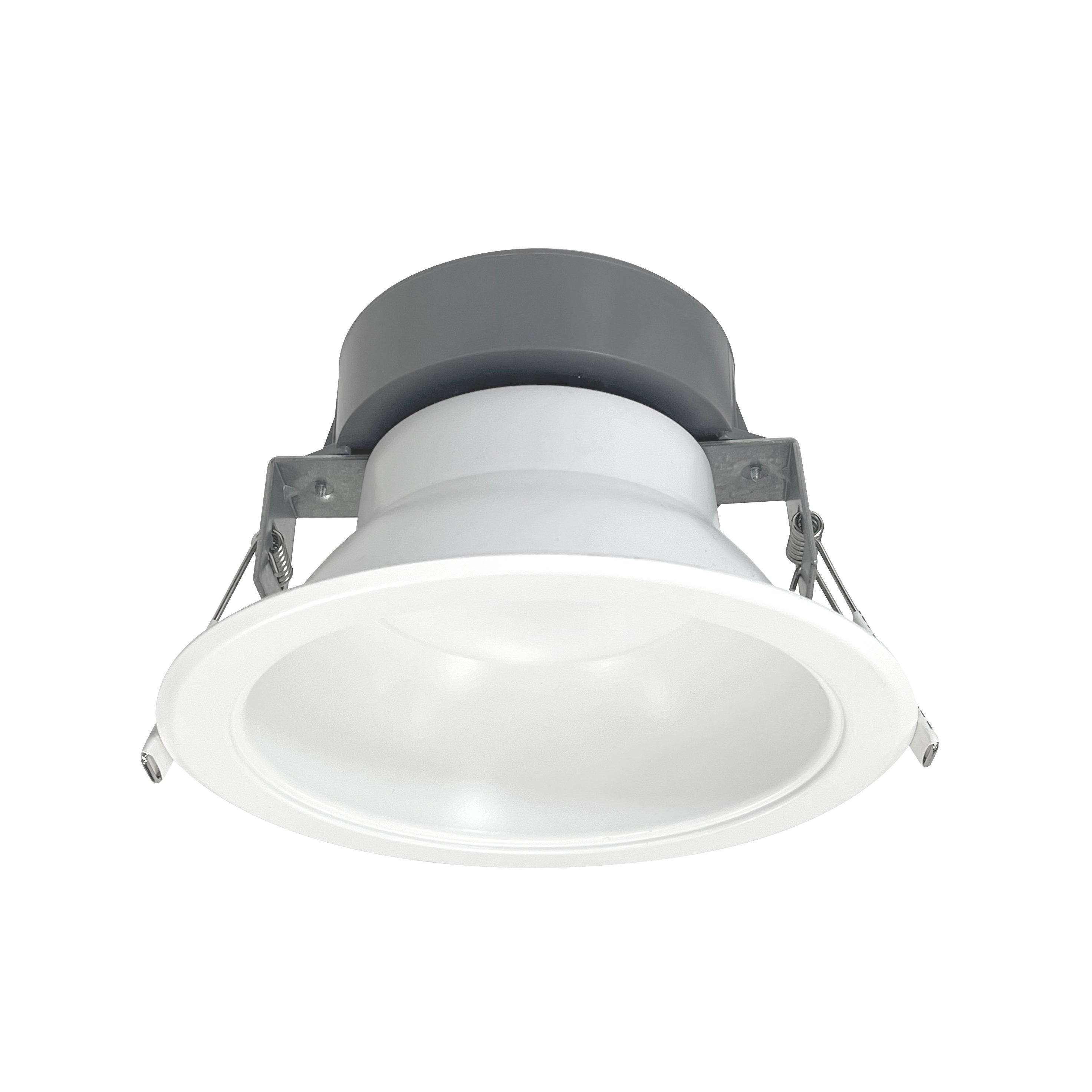 Nora Lighting NQZ2 - 61TWTW - MPW 6" Quartz Round Can - less LED Downlight with Selectable Lumens & CCT, 120 - 277V input, Up to 2200lm, Matte Powder White Finish - Sonic Electric