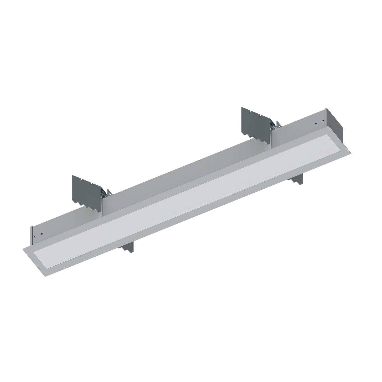 Nora Lighting NRLIN - 21030A 2' L - Line LED Recessed Linear, 2100lm / 3000K, Aluminum Finish - Sonic Electric