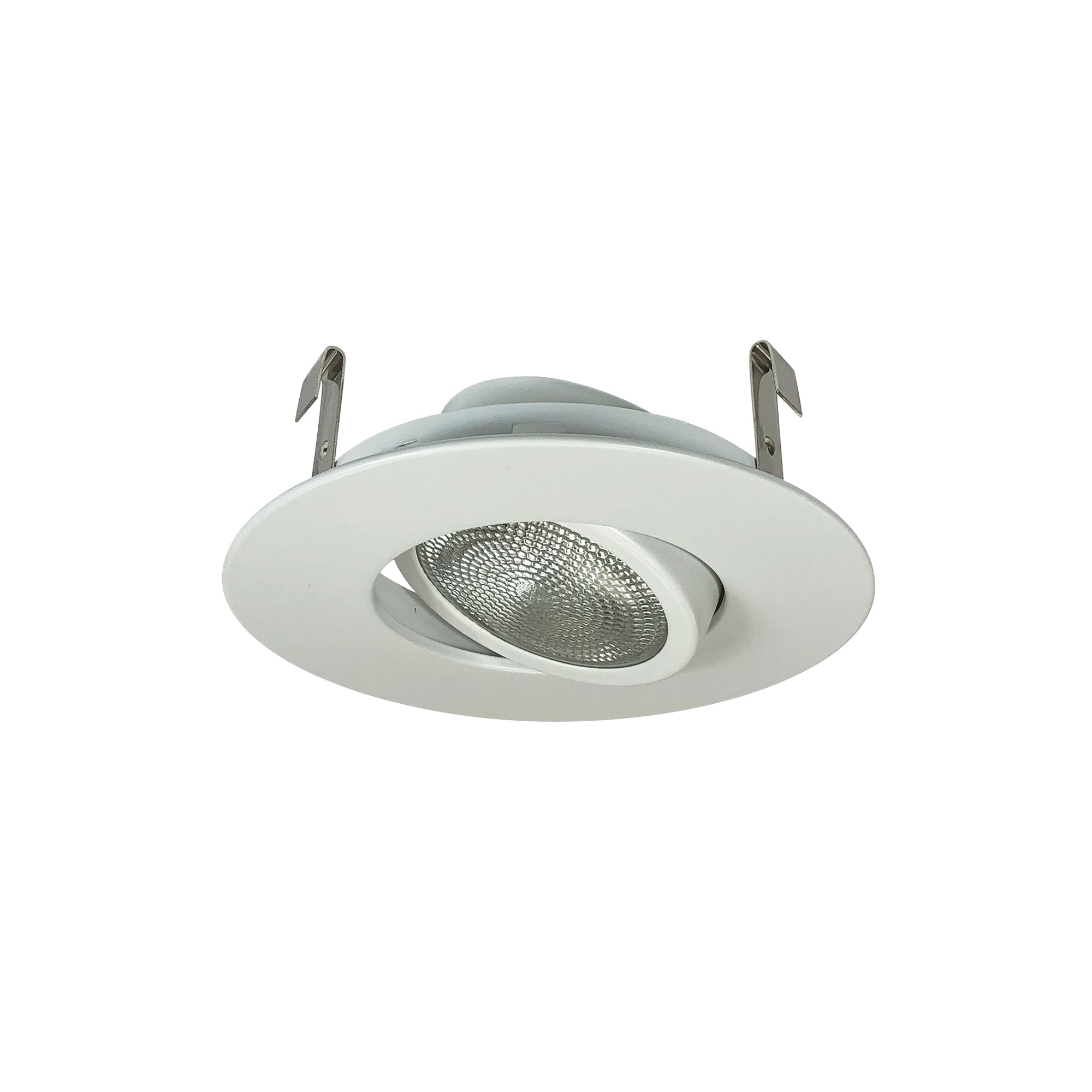 Nora Lighting NS - 12W 4" Surface Adjustable Gimbal w/ Metal Trim, White - Sonic Electric