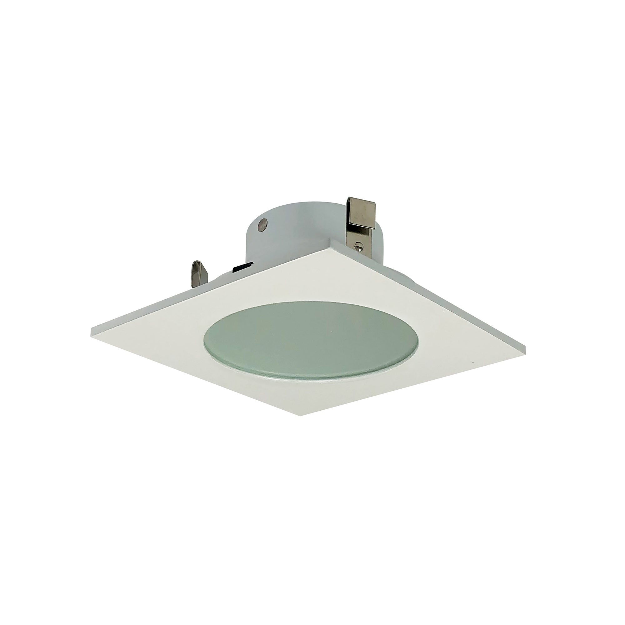 Nora Lighting NS - 4926W 4" FROST FLAT LENS,SQ WHT TRIM - Sonic Electric