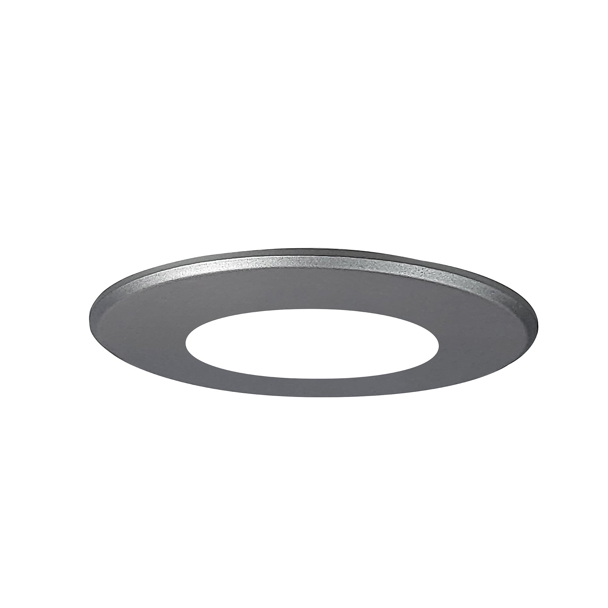 Nora Lighting NSLIM - 4RDTS Round Face Plate for NSLIM, Silver Finish - Sonic Electric