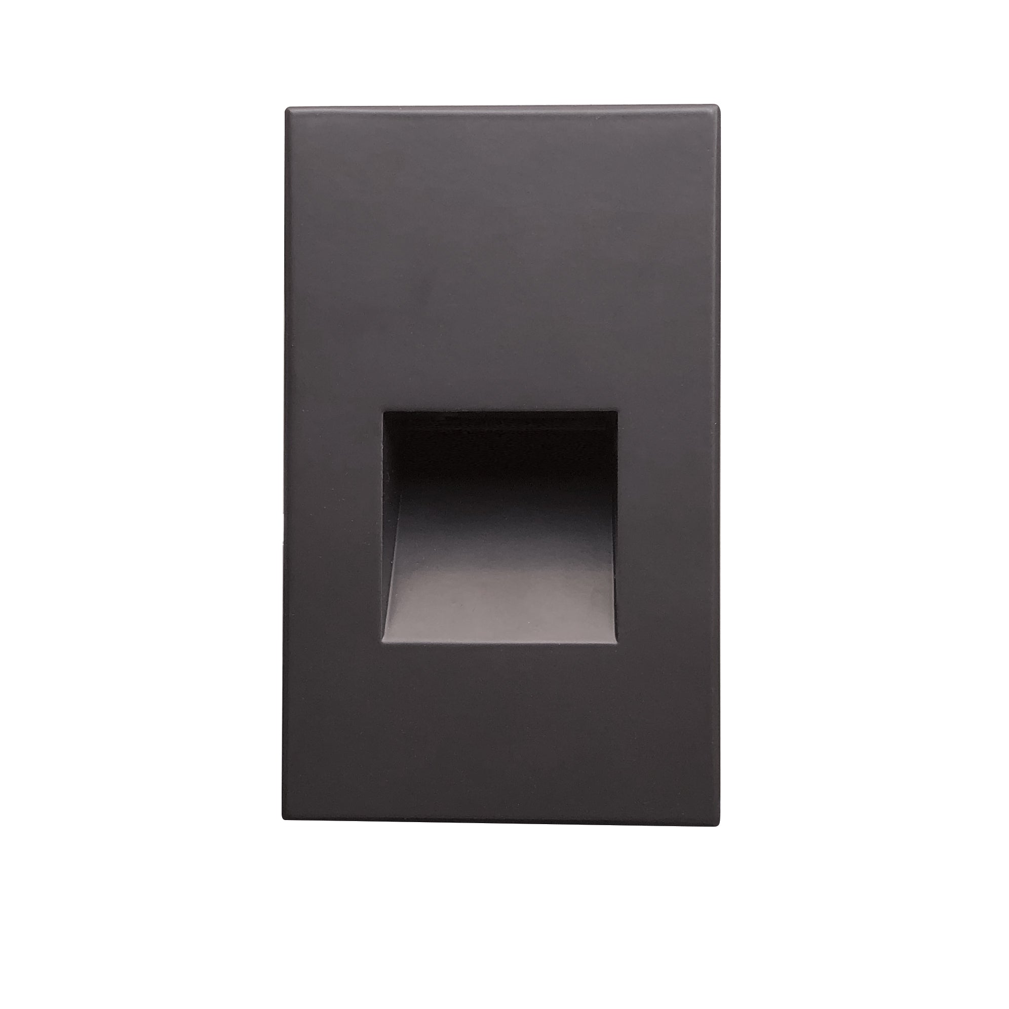 Nora Lighting NSW - 730/30DBZ Ari LED Step Light w/ Vertical Wall Wash Face Plate, 37lm / 2.5W, 3000K, Deep Bronze Finish - Sonic Electric
