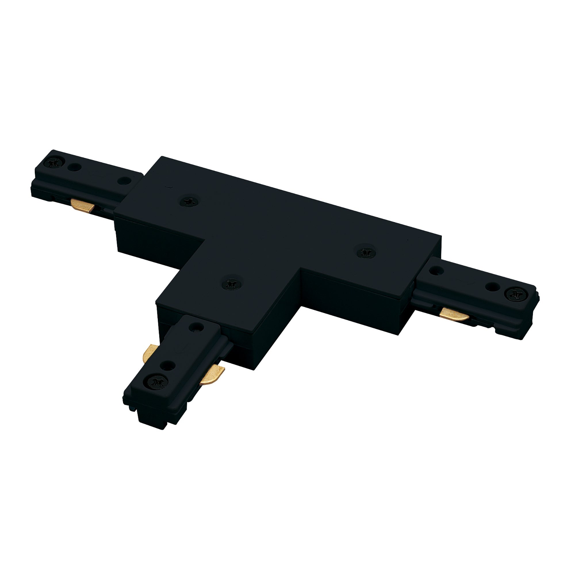 Nora Lighting NT - 314B T - Connector for One - Circuit Track (Right Polarity), Black Finish - Sonic Electric
