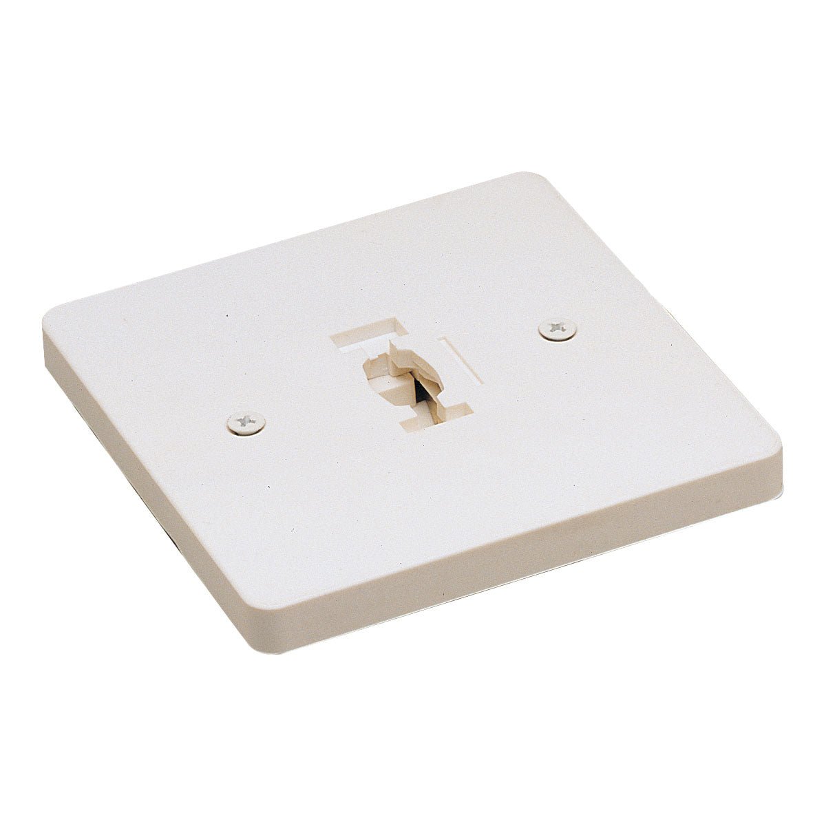 Nora Lighting NT - 319W Square Monopoint Canopy for Line Voltage Track Heads, White Finish - Sonic Electric