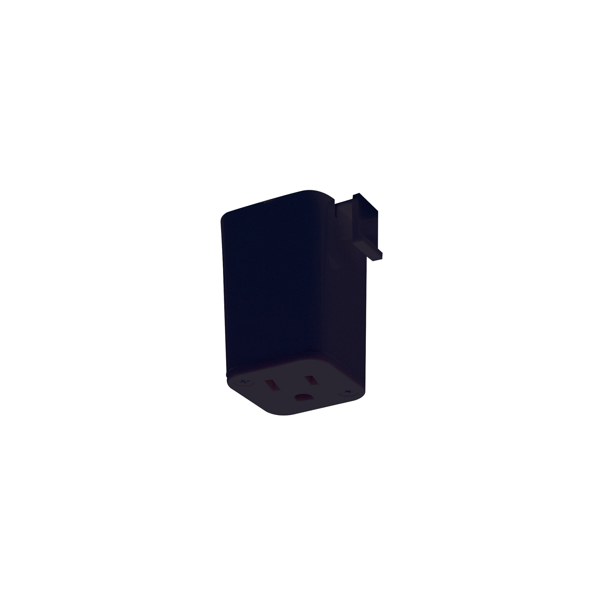 Nora Lighting NT - 327B Outlet Adapter for H - Style Track Systems, Black Finish - Sonic Electric