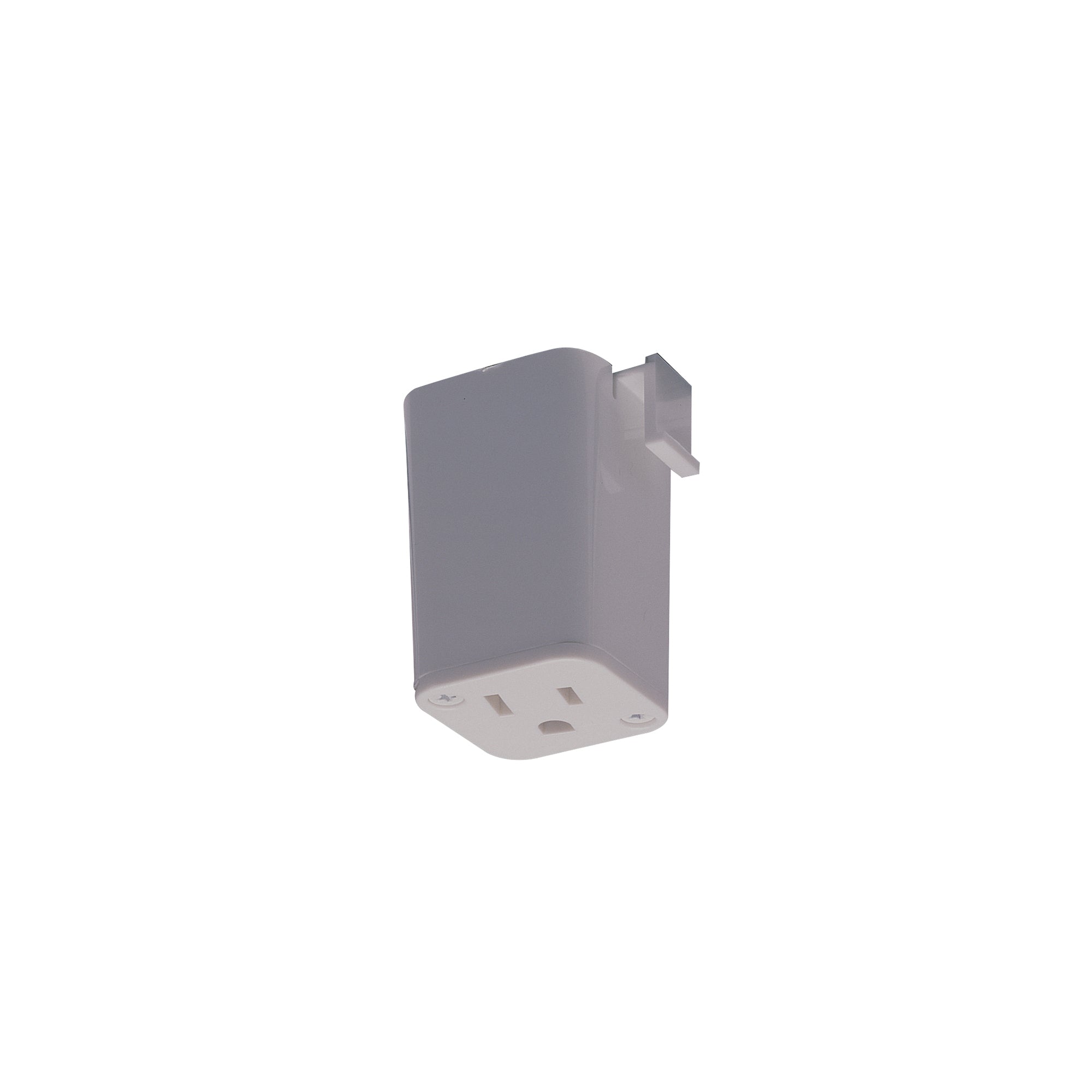 Nora Lighting NT - 327S Outlet Adapter for H - Style Track Systems, Silver Finish - Sonic Electric
