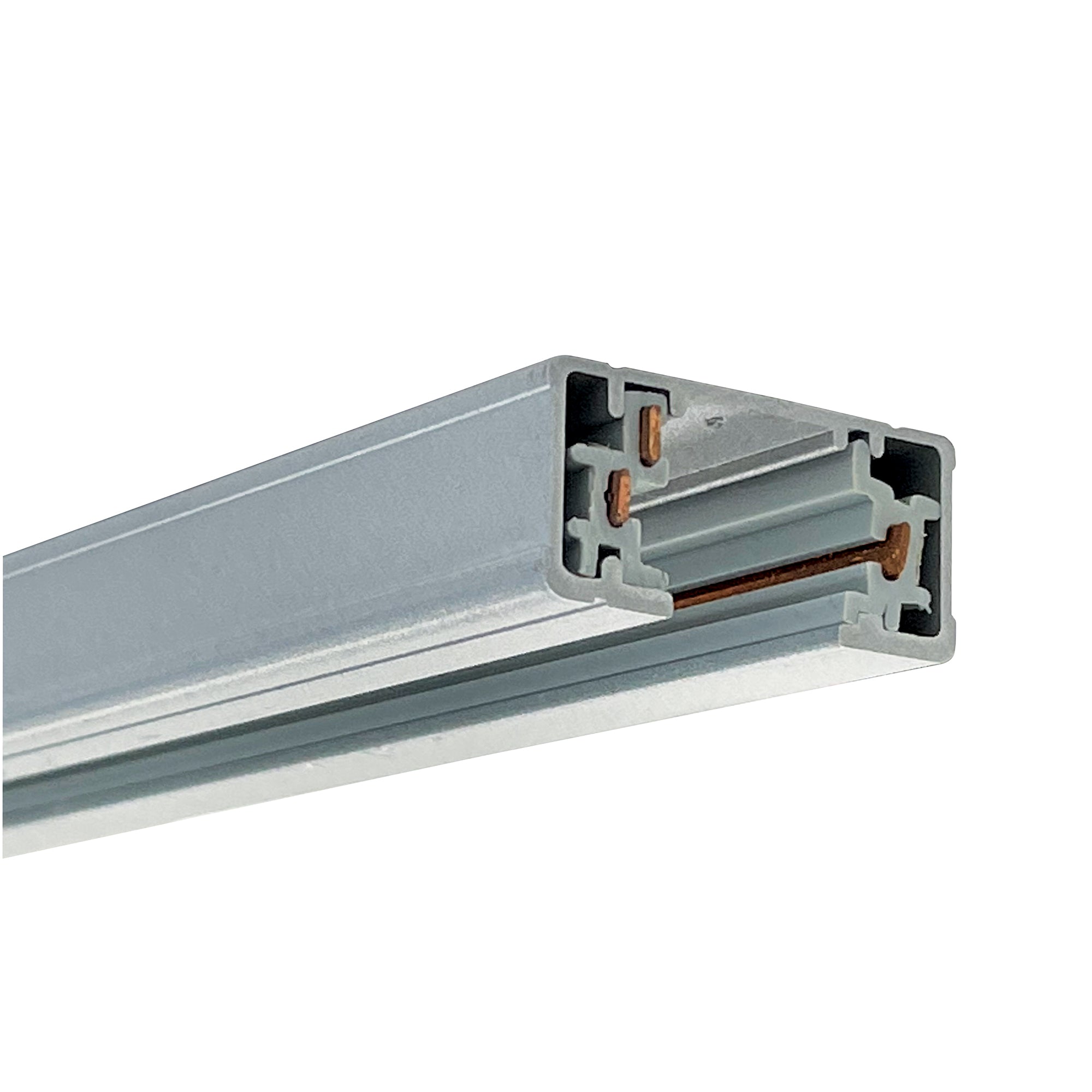 Nora Lighting NT - 331S 12' One - Circuit Track, Silver Finish - Sonic Electric