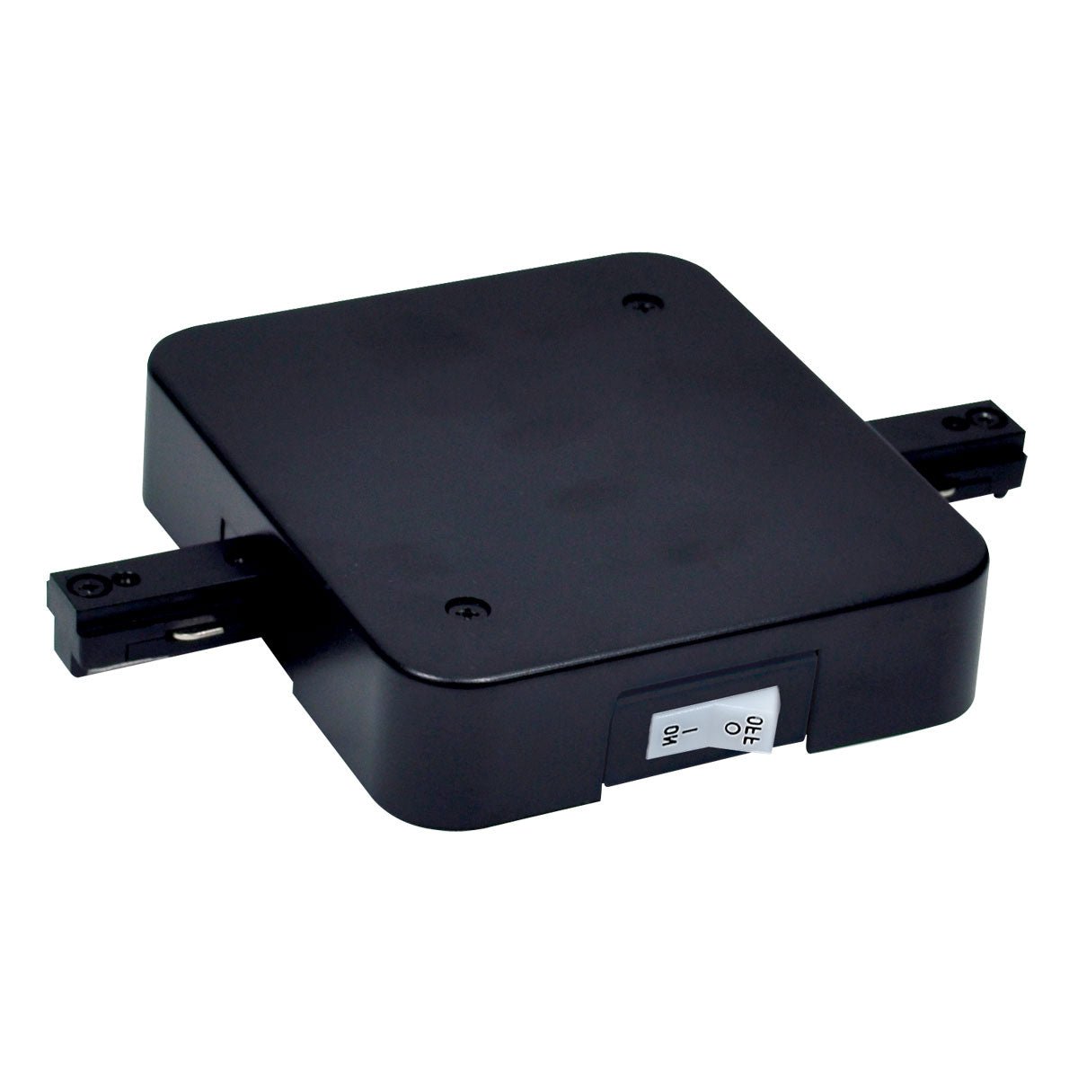 Nora Lighting NT - 358B/2.5A In - Line Feed w/ Circuit Limiter, 2.5 Amps, One - Circuit Track, Black Finish - Sonic Electric