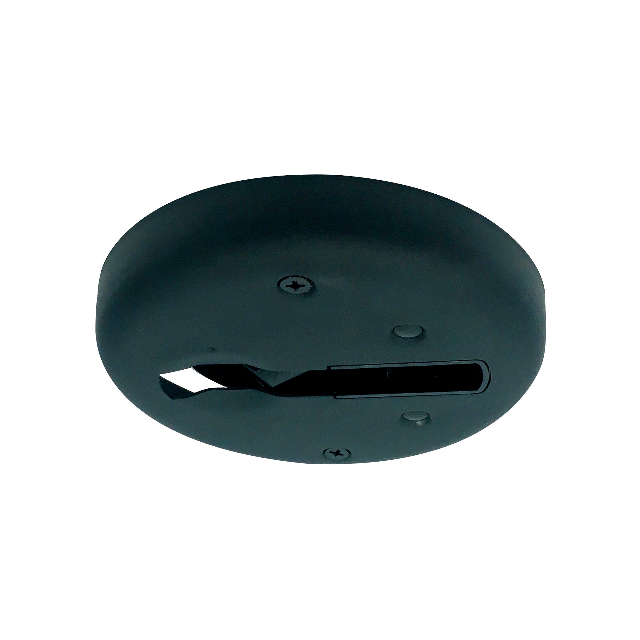 Nora Lighting NT - 380B Round Monopoint Canopy for Track Head w/ Double Locking Adapter, Black Finish - Sonic Electric