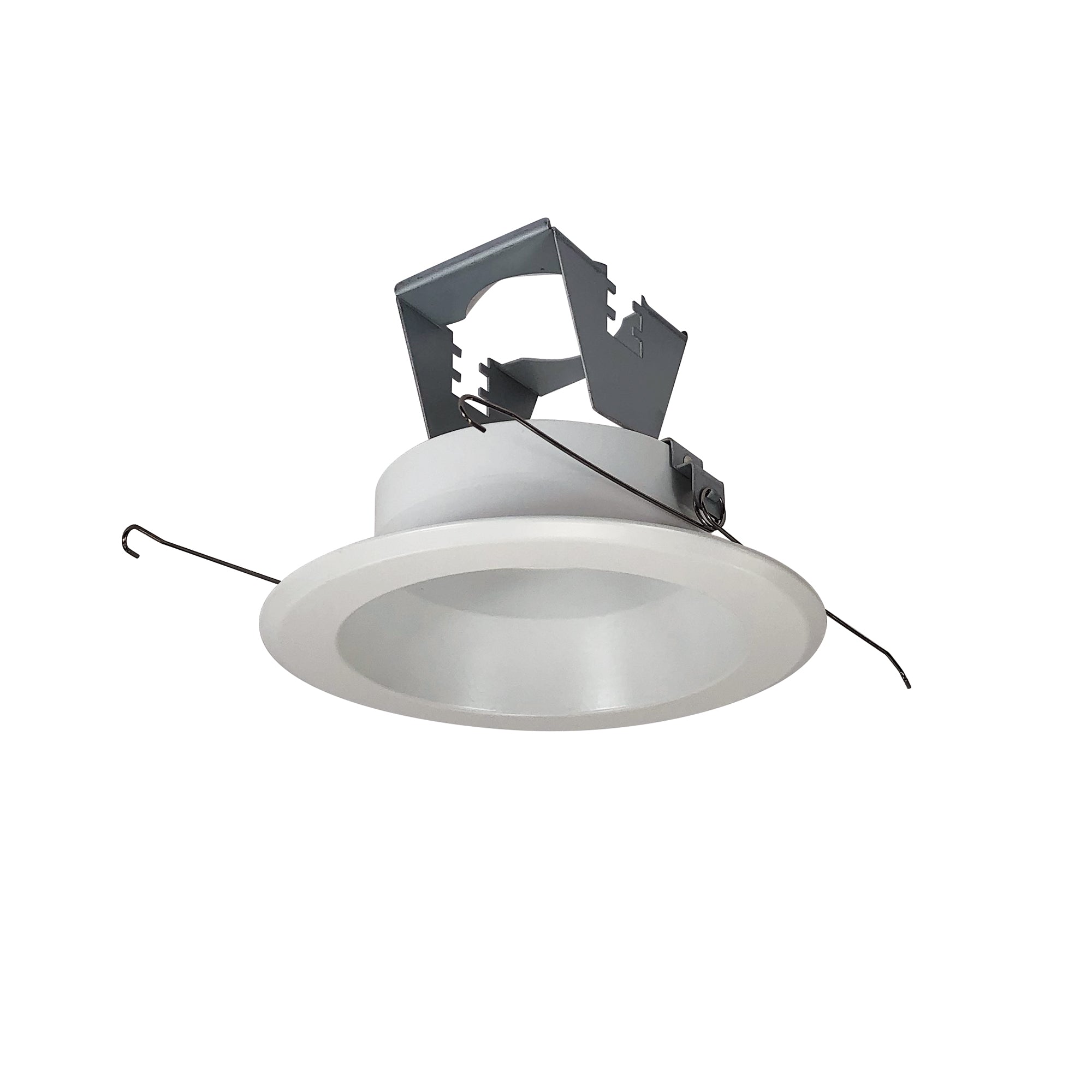 Nora Lighting NT - 5000W 5" Metal Splay Trim w/ Bracket, White - Sonic Electric