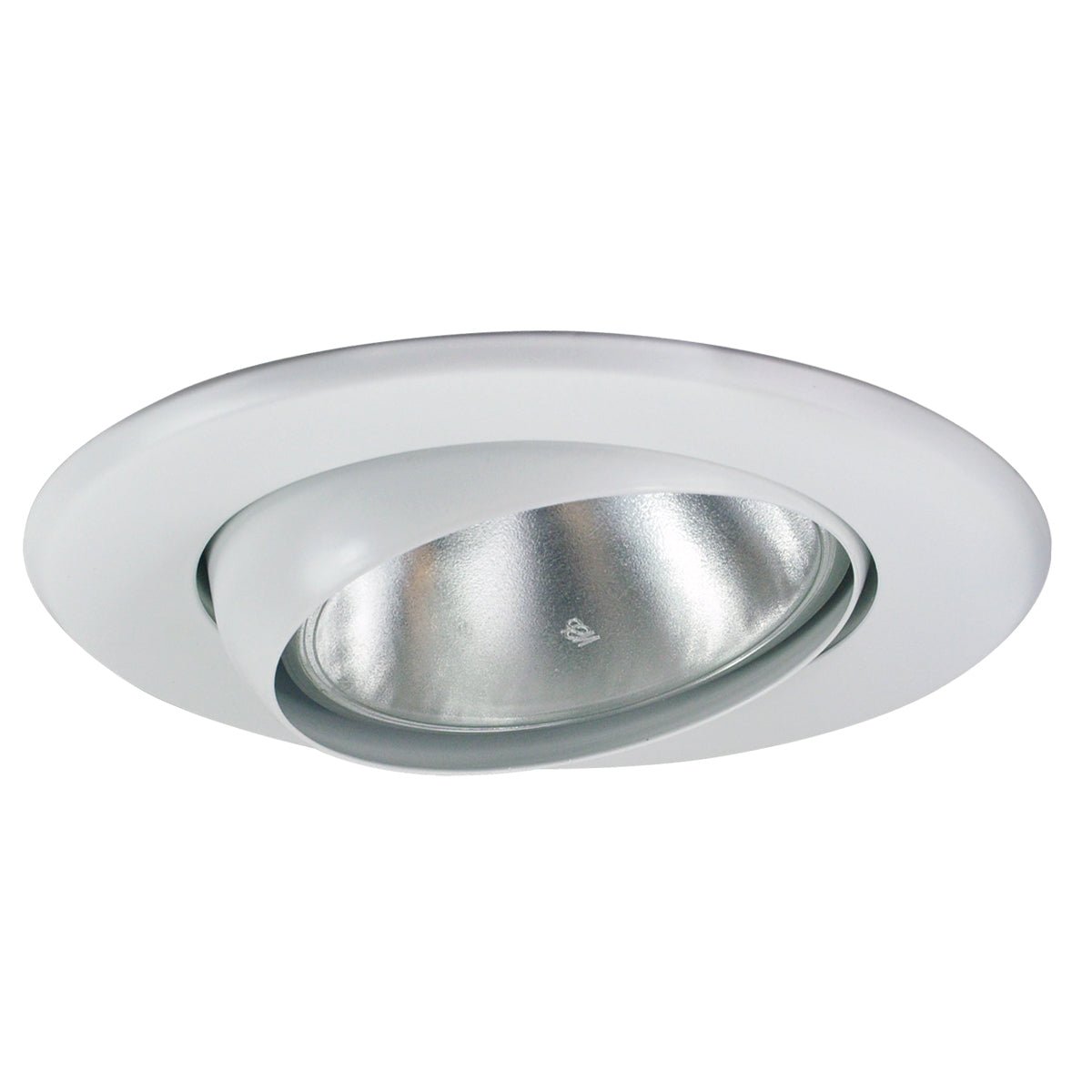 Nora Lighting NT - 5070W 5" BR/PAR30 Adj. Eyeball w/ Metal Trim, White - Sonic Electric