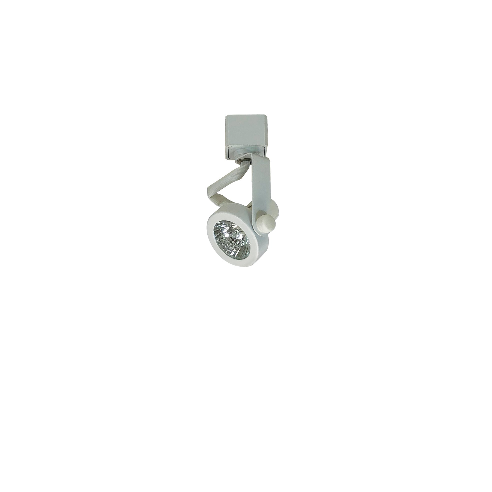 Nora Lighting NTH - 697W/L Gimbal Ring Track Head, Line Voltage, MR16 GU10, L - style, White - Sonic Electric
