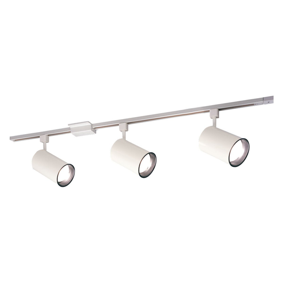Nora Lighting NTL - 151 4 - ft Track Pack with (3) Flat Back Cylinder PAR30 Track Heads, White - Sonic Electric