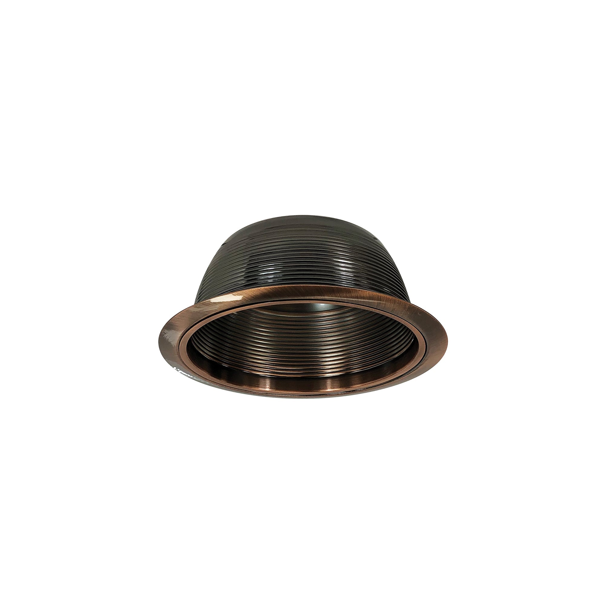 Nora Lighting NTM - 33 6" BR/PAR30 Stepped Baffle w/ Metal Ring, Copper - Sonic Electric
