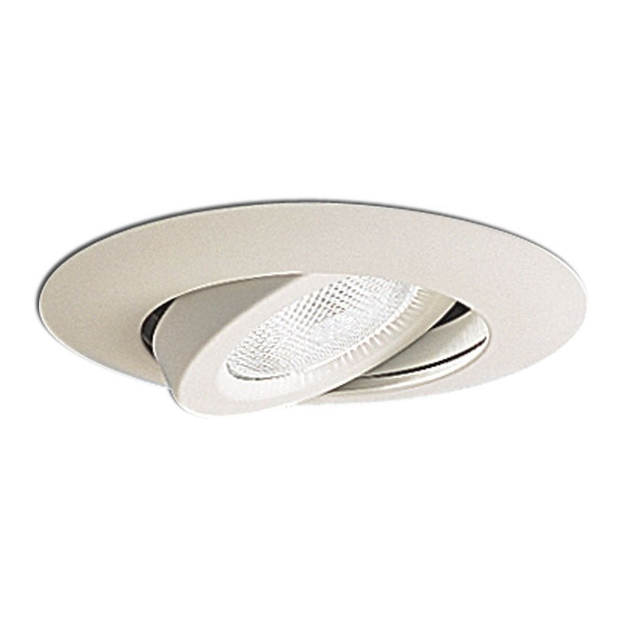 Nora Lighting NTM - 52W 6" PAR30 Gimbal Ring w/ Metal Trim, White - Sonic Electric