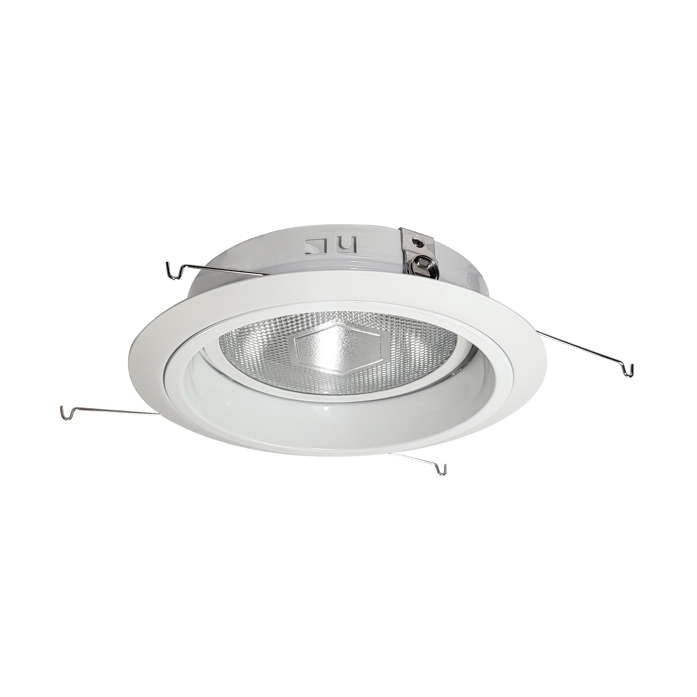 Nora Lighting NTM - 57W/M1 6" PAR38 Specular Reflector w/ Rivet w/ Gimbal Ring, White - Sonic Electric