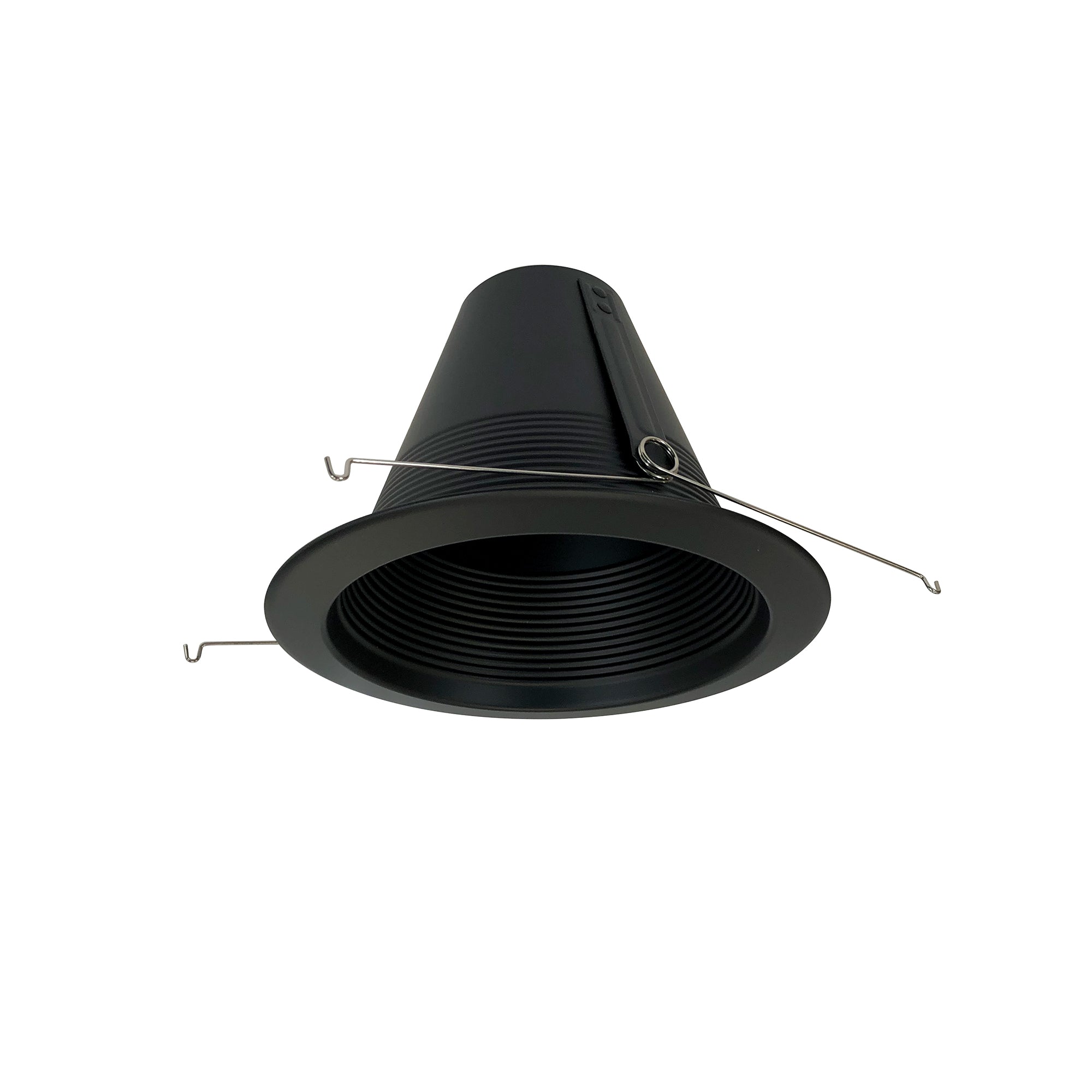 Nora Lighting NTM - 713BBAL 6" Air - Tight Galvanized Iron Baffle Cone w/ Flange, Black - Sonic Electric