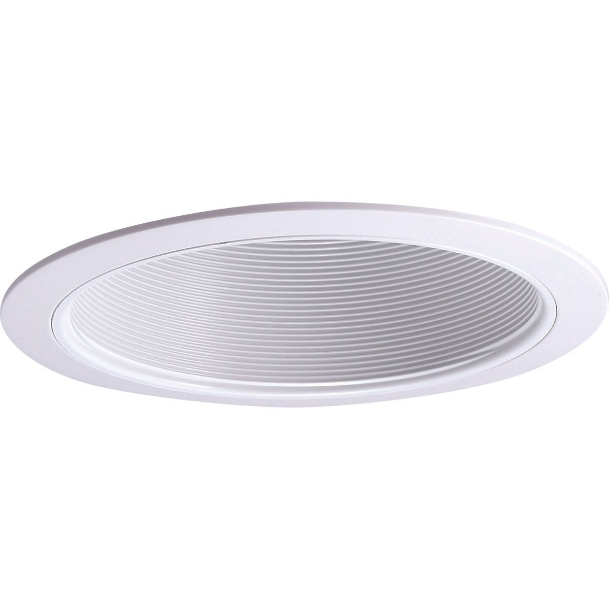 Nora Lighting NTP - 31 6" BR30/PAR30 Phenolic Stepped Baffle w/ Plastic Ring, White - Sonic Electric