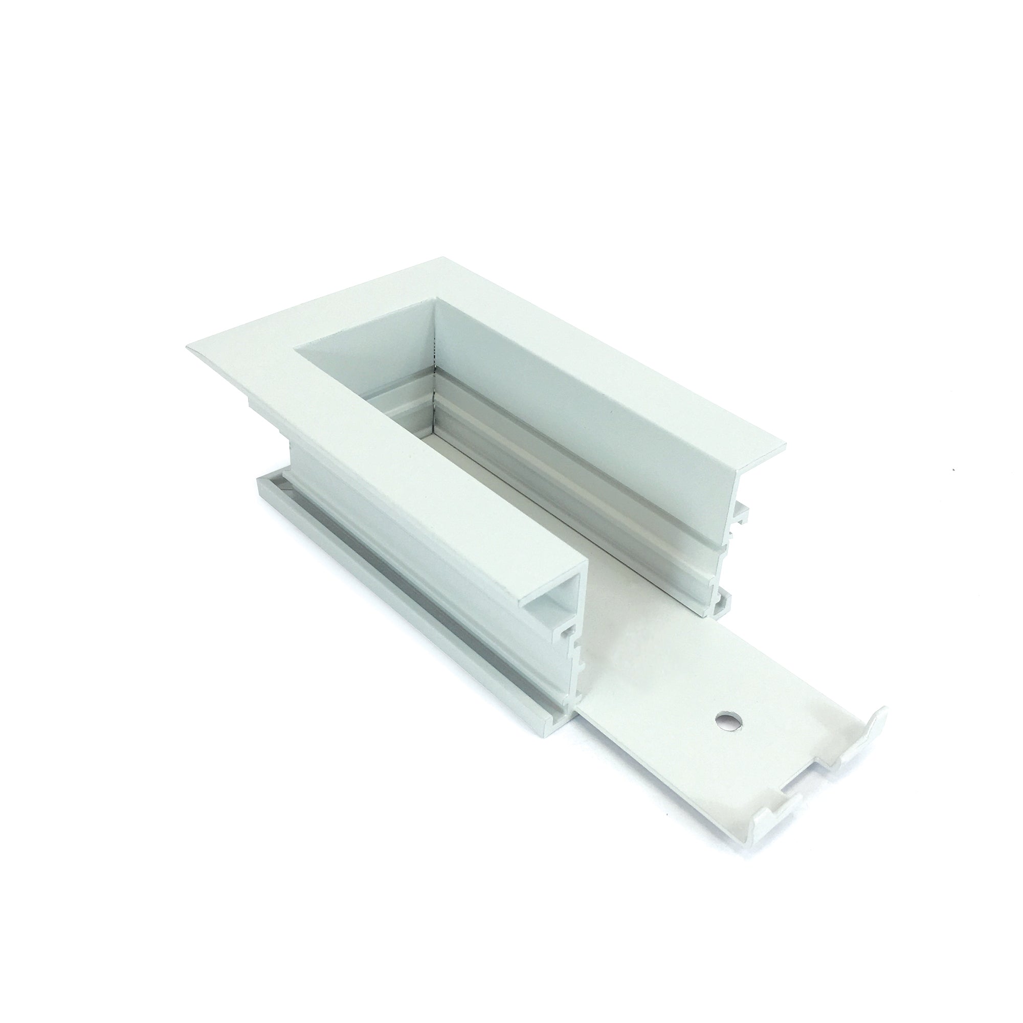Nora Lighting NTRT - 16W End Feed for Recessed Track, 1 or 2 Circuit Track, White - Sonic Electric