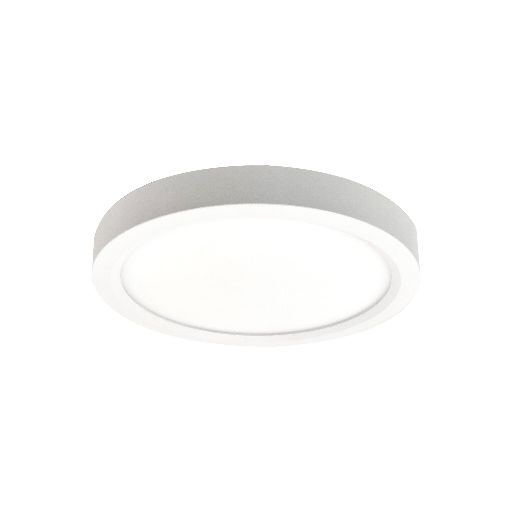 Nora Lighting NWELO - 8R35WLE4 8" wELO LED Surface Mount, 1079lm / 15W, 3500K, 80+ CRI, 120 - 277V; 0 - 10V, White - Sonic Electric