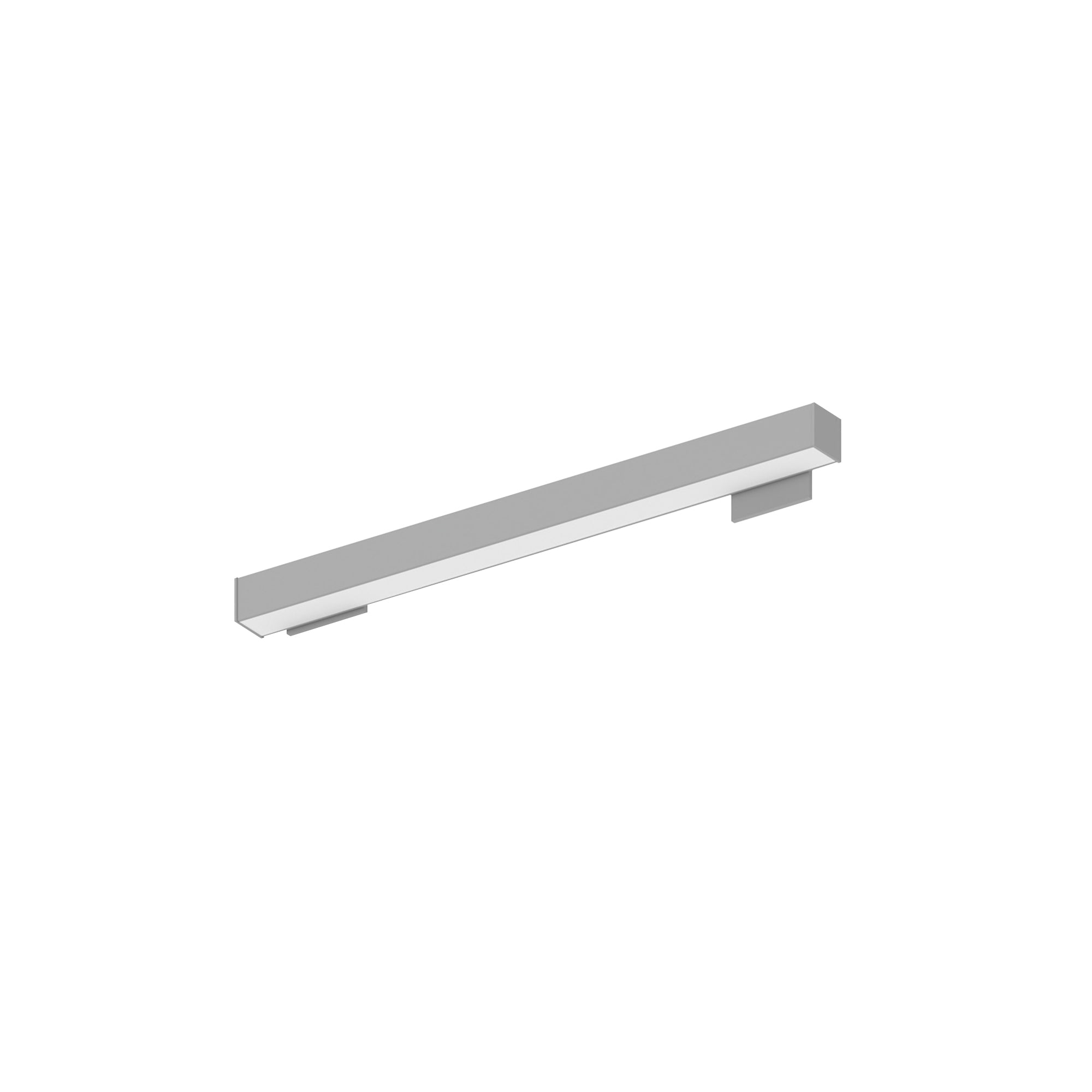 Nora Lighting NWLIN - 21035A/L2P - R4 2' L - Line LED Wall Mount Linear, 2100lm / 3500K, 2"x4" Left Plate & 4"x4" Right Plate, Left Power Feed, Aluminum Finish - Sonic Electric