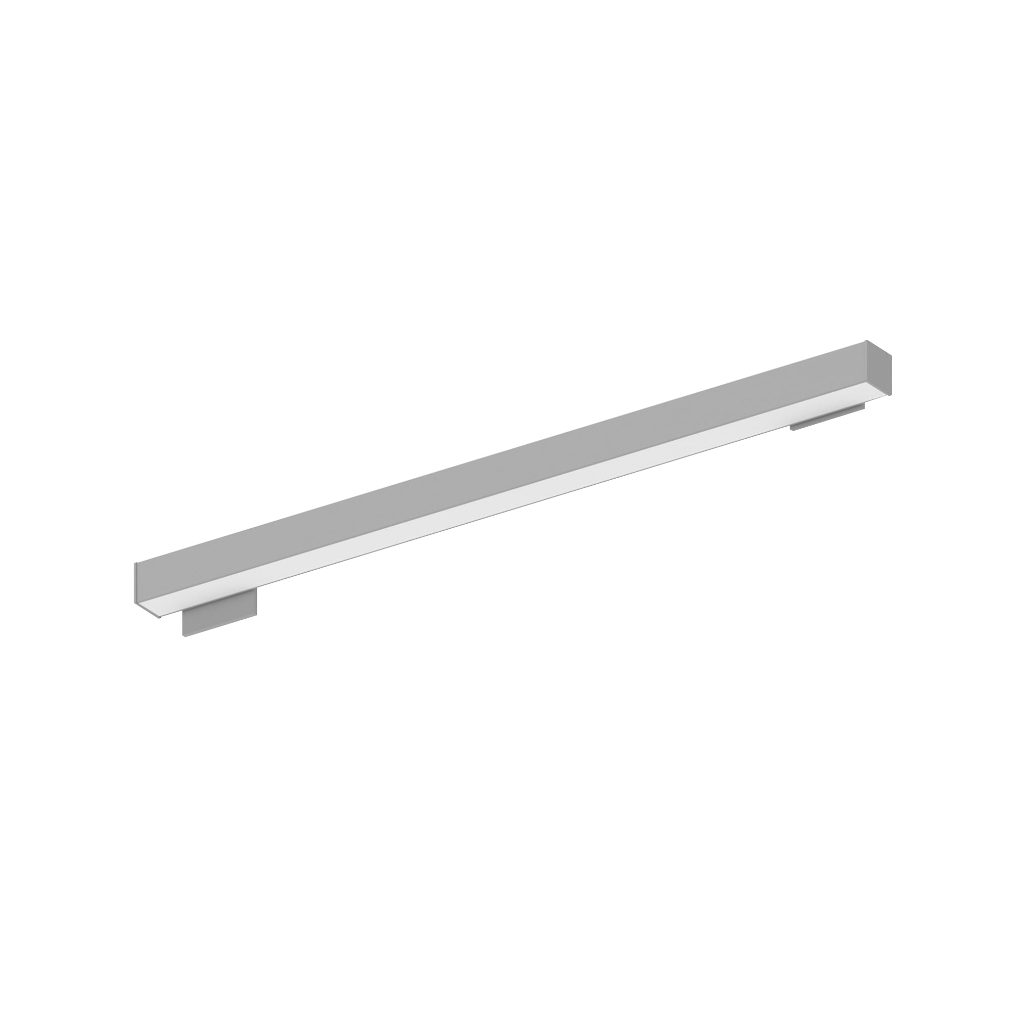 Nora Lighting NWLIN - 41040A/L4P - R2 4' L - Line LED Wall Mount Linear, 4200lm / 4000K, 4"x4" Left Plate & 2"x4" Right Plate, Left Power Feed, Aluminum Finish - Sonic Electric