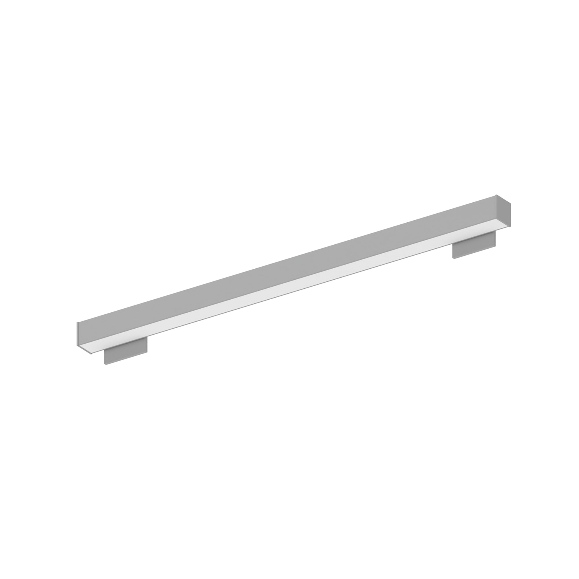 Nora Lighting NWLIN - 41040A/L4P - R4 4' L - Line LED Wall Mount Linear, 4200lm / 4000K, 4"x4" Left Plate & 4"x4" Right Plate, Left Power Feed, Aluminum Finish - Sonic Electric