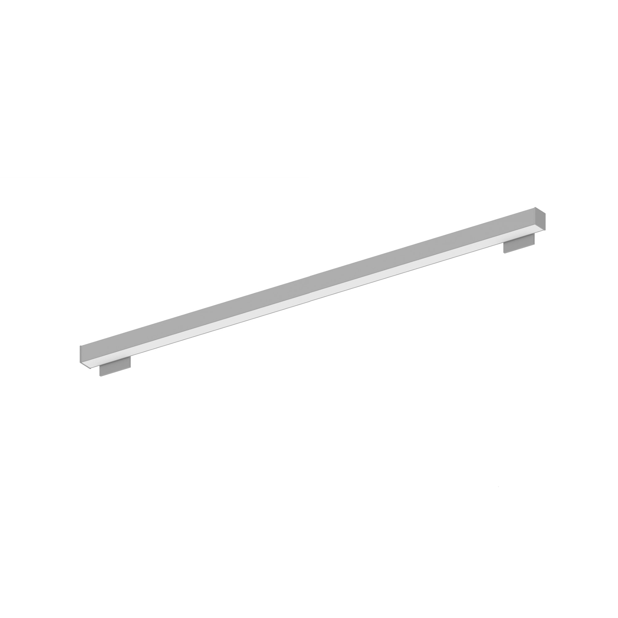 Nora Lighting NWLIN - 81040A/L4 - R4 8' L - Line LED Wall Mount Linear, 8400lm / 4000K, 4"x4" Left Plate & 4"x4" Right Plate, Aluminum Finish - Sonic Electric