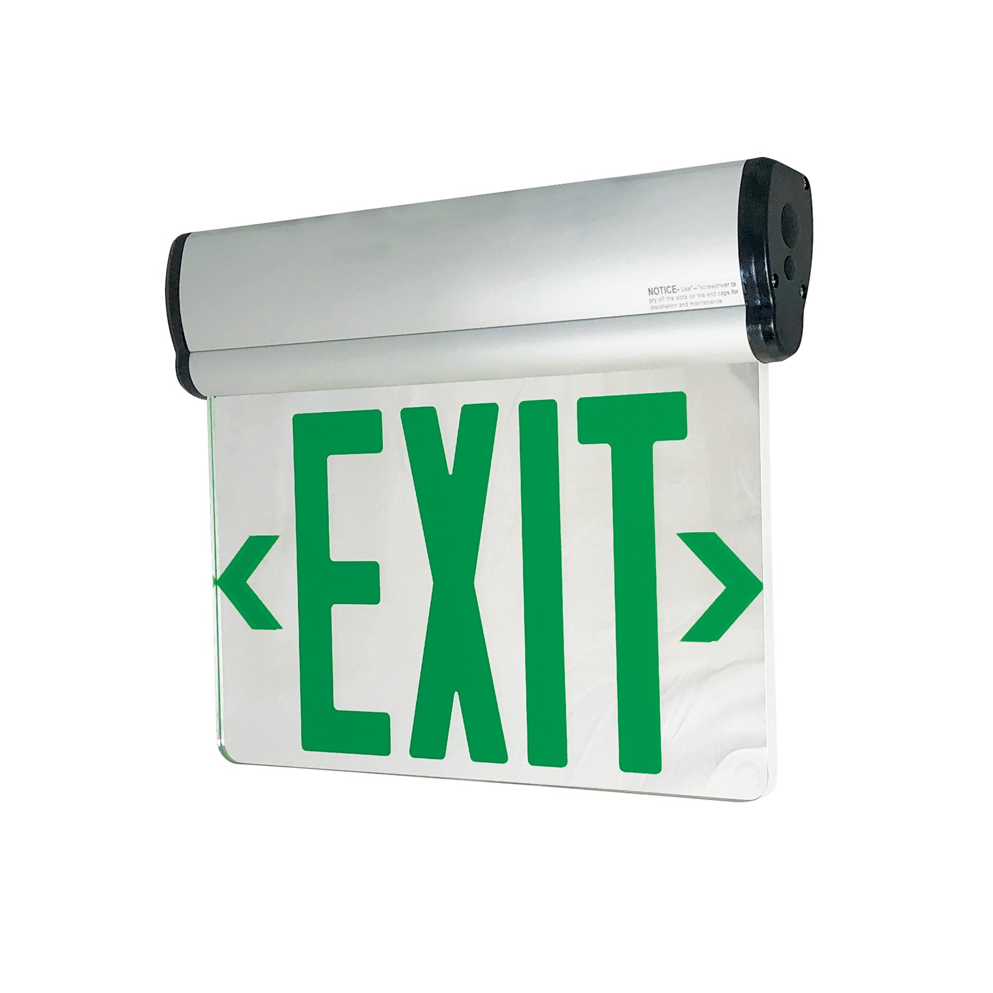 Nora Lighting NX - 811 - LEDG2MA EXIT ADJ 2C 2F GRN/MIR ALUM - Sonic Electric