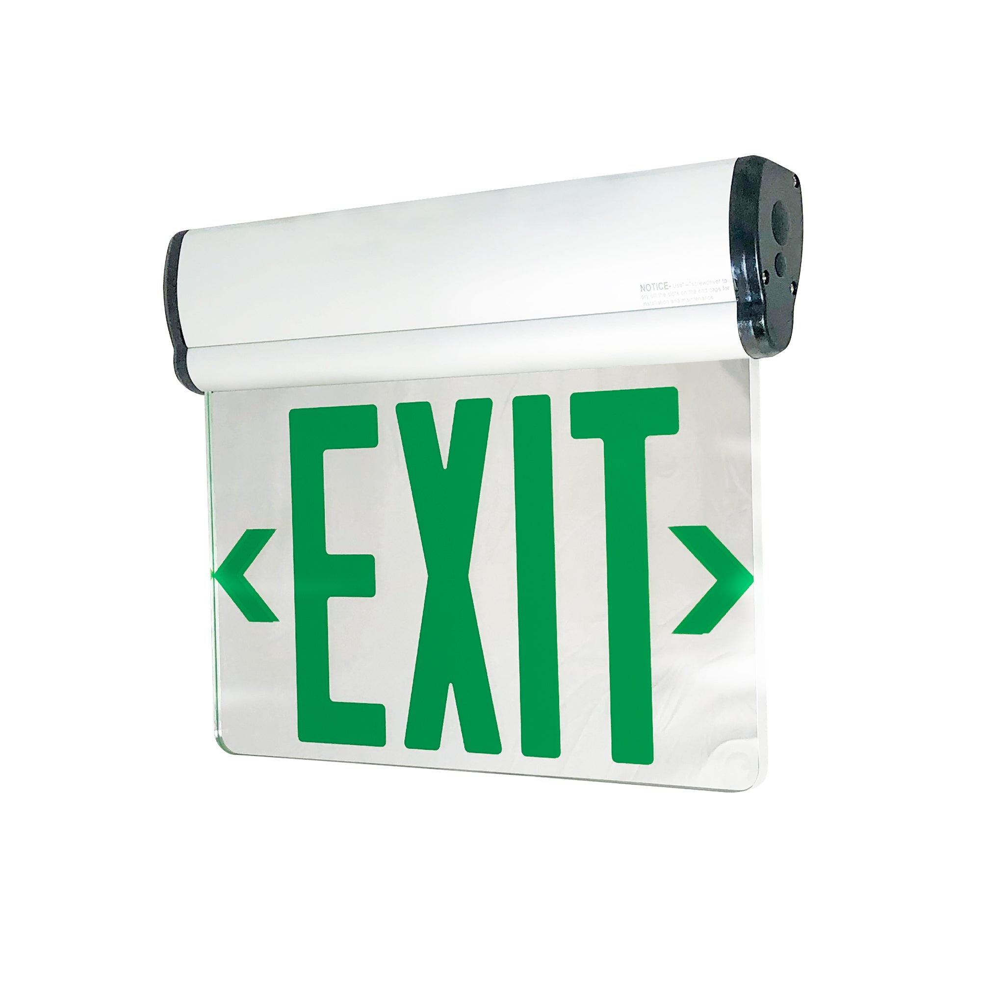 Nora Lighting NX - 811 - LEDG2MW EXIT ADJ 2C 2F GRN/MIR WT - Sonic Electric