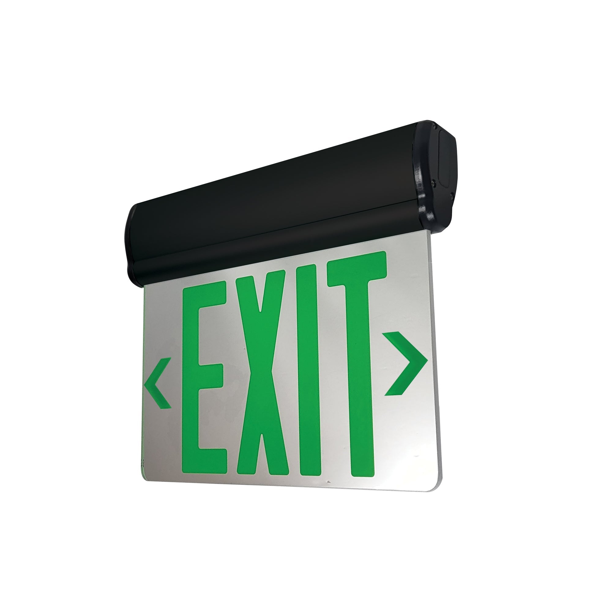 Nora Lighting NX - 811 - LEDGMB EXIT ADJ 2C 1F GRN/MIR BLACK - Sonic Electric