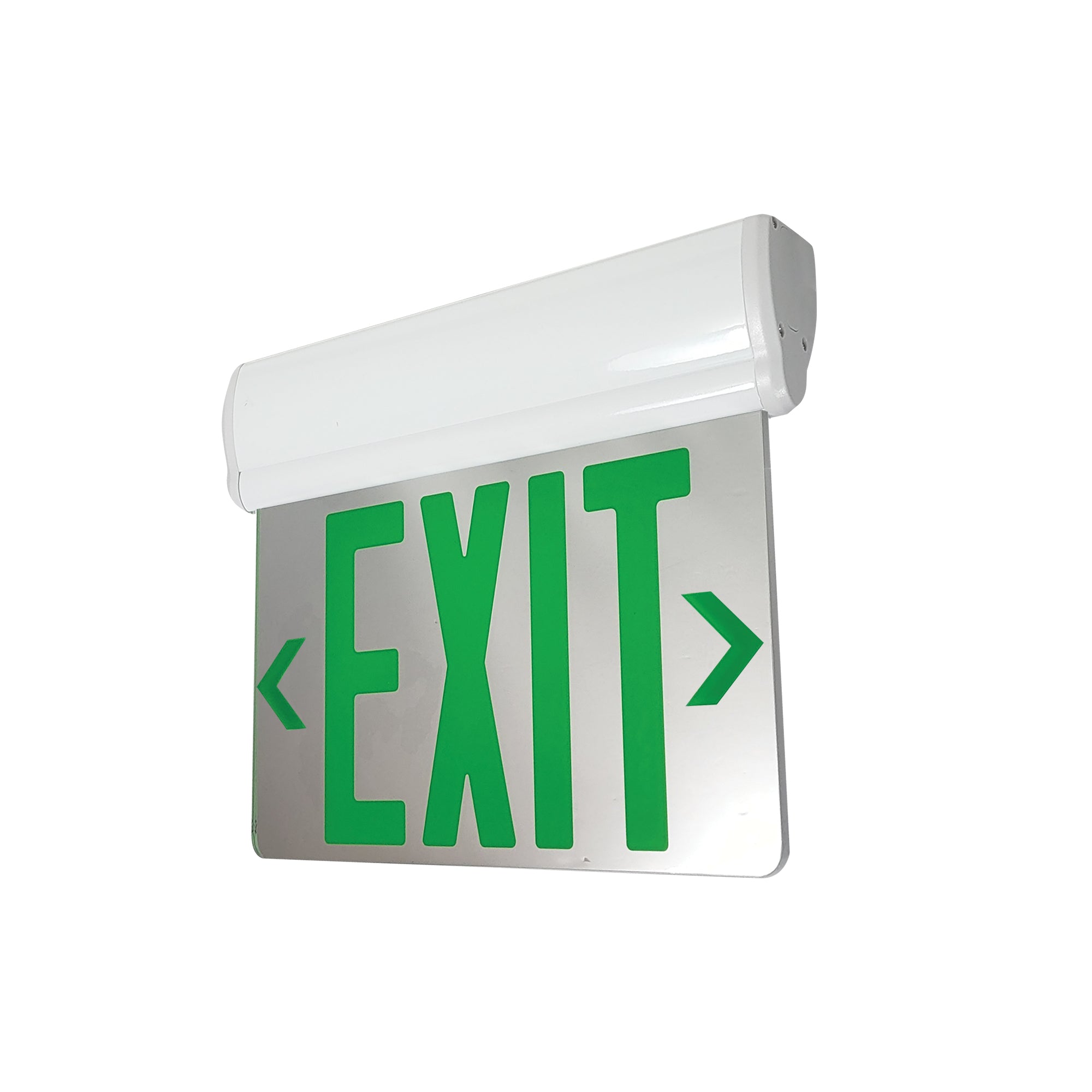 Nora Lighting NX - 811 - LEDGMW EXIT ADJ 2C 1F GRN/MIR WHITE - Sonic Electric