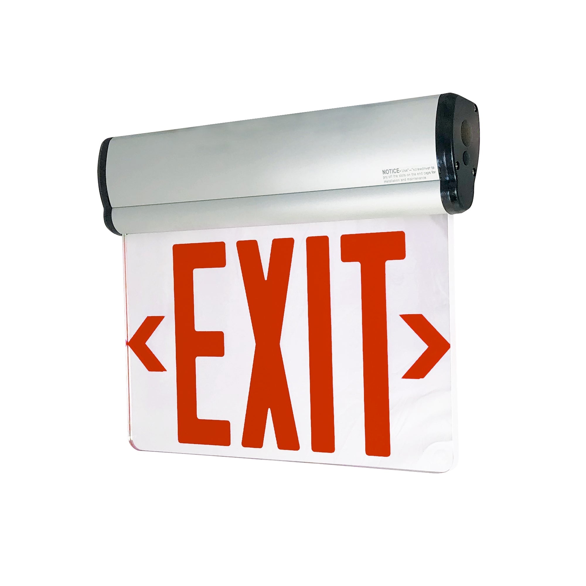 Nora Lighting NX - 811 - LEDR2MA EXIT ADJ 2C 2F RED/MIR ALUM - Sonic Electric