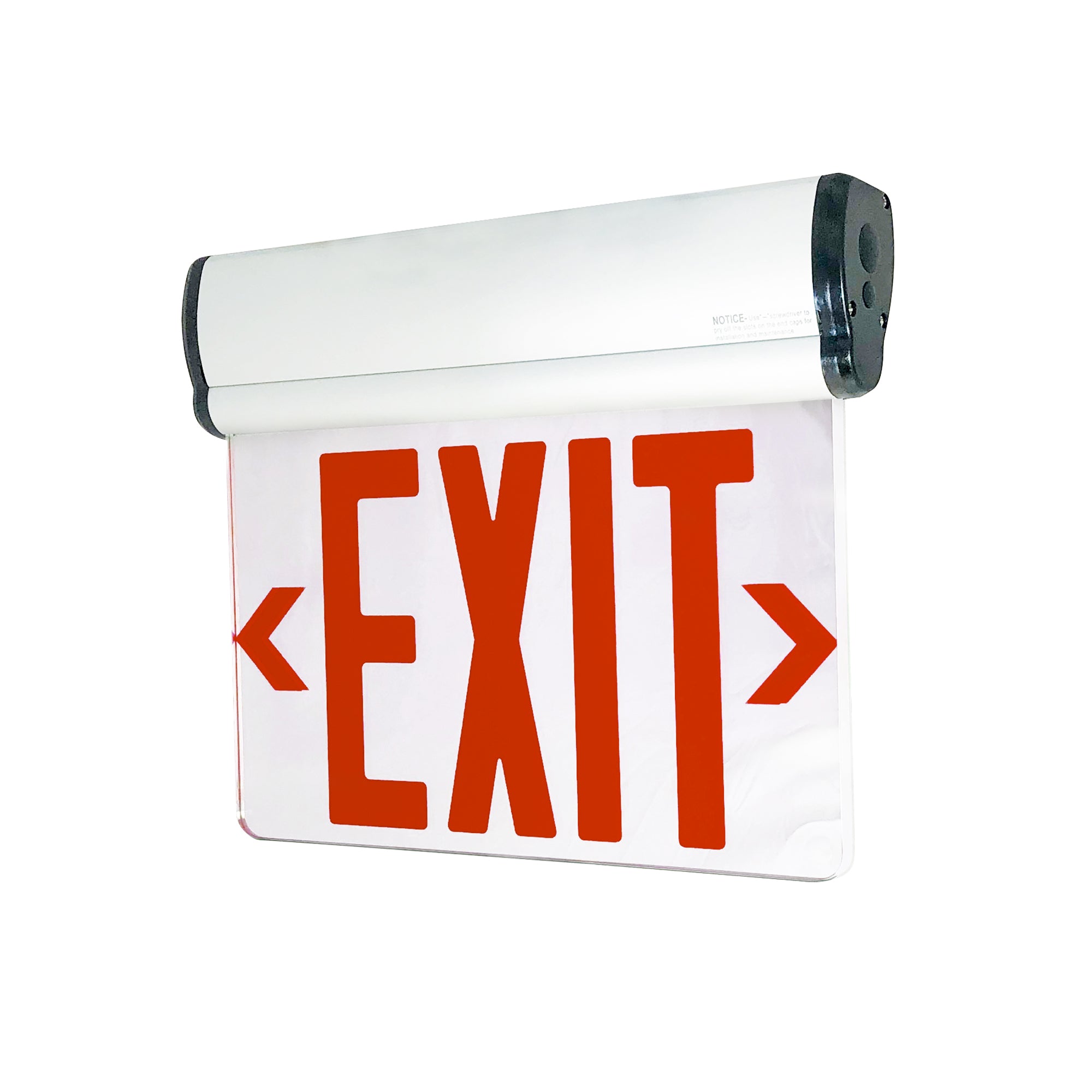 Nora Lighting NX - 811 - LEDR2MW EXIT ADJ 2C 2F RED/MIR WHITE - Sonic Electric
