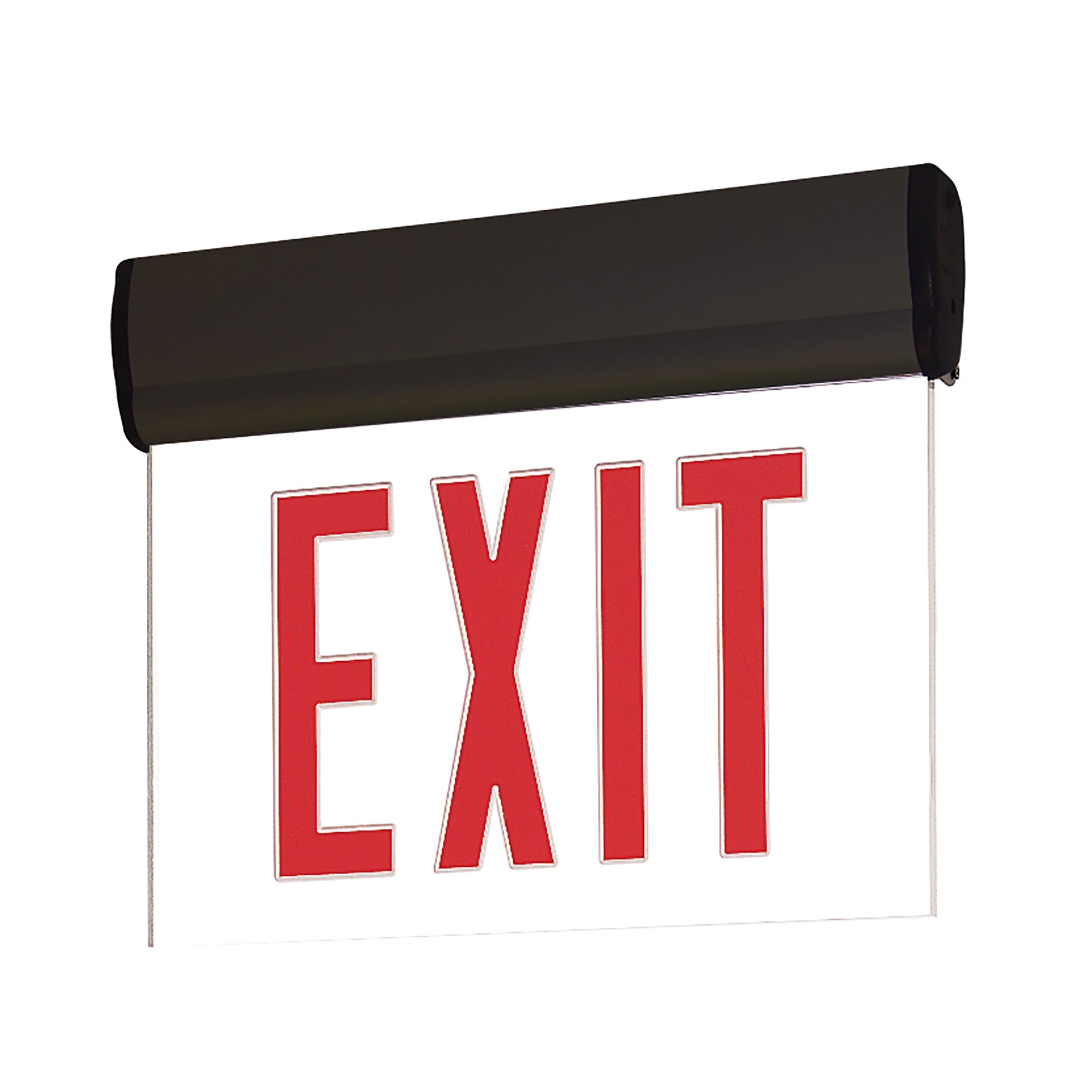 Nora Lighting NX - 811 - LEDRCB EXIT ADJ 2C 1F RED/CLR BLACK - Sonic Electric