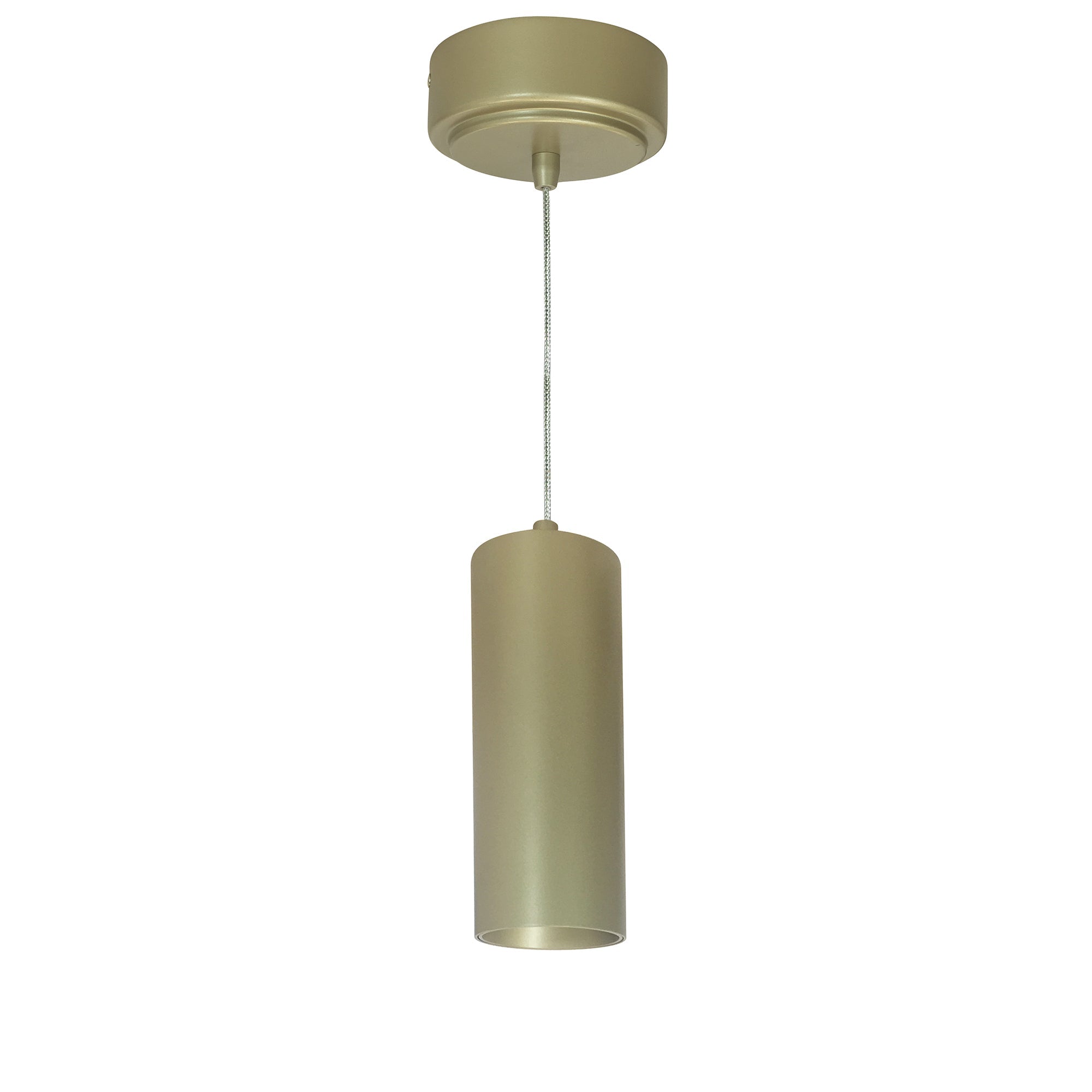 Nora Lighting NYLM - 2C40XCHCHLE4A 2" iLENE Cable Mount Mini Cylinder, 1000lm, 15W, 4000K, Champagne Haze, 120V Triac/ELV/0 - 10V & 277V 0 - 10V Dimming - Sonic Electric