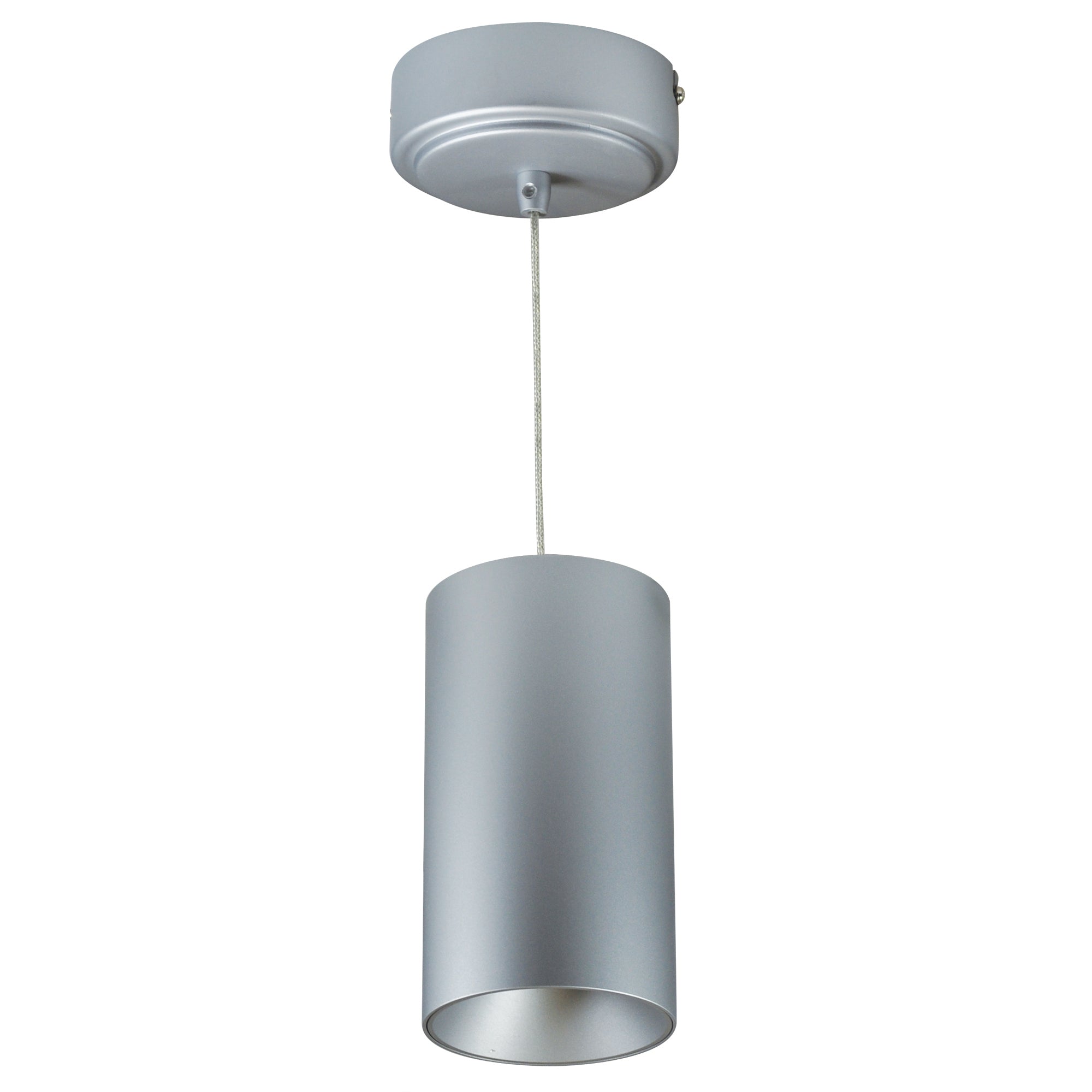 Nora Lighting NYLM - 3C30XSSLE4 3" iLENE Cable Mount Mini Cylinder, 1500lm, 30W, 3000K, Silver, 120V Triac/ELV/0 - 10V & 277V 0 - 10V Dimming - Sonic Electric
