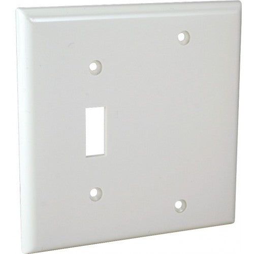 Orbit OP113-W 2-Gang Wall Plate Switch/Blank - White