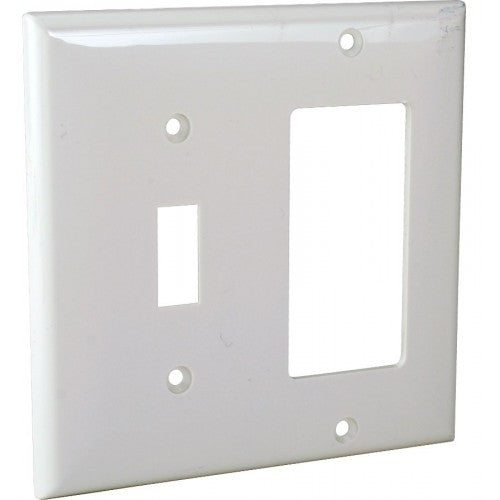 Orbit OP126-W 2-Gang Wall Plate Switch/GFCI - White