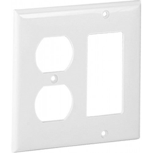 Orbit OPM826-I MIDI 2-Gang Wall Plate Duplex/GFCI - Ivory