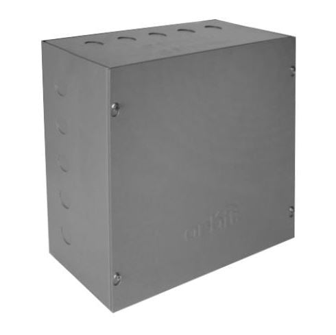Orbit 12126 - 50 Nema Type 1 Screw Cover Enclosure 12x12x6 W/ 1/2" Ko - Sonic Electric