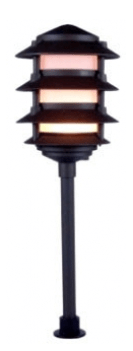 Orbit 2040 - C - GN 4 - tier Low - volt Clear Pagoda Light - Green - Sonic Electric