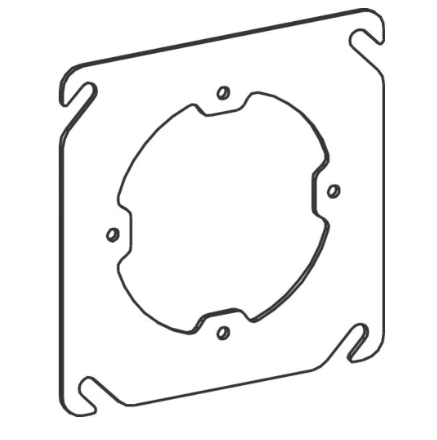 Orbit 43000X 4s Flat Steel Plaster Ring, Dual Dir. - Sonic Electric