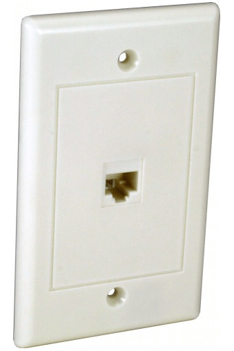 Orbit WJ - 88 - W Data Wall Jack 1 - 8p8c - White - Sonic Electric
