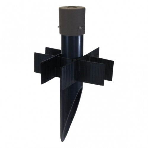 Orbit PP2A-BK 2" X 15.5" PVC Post With Aluminum CapBlack