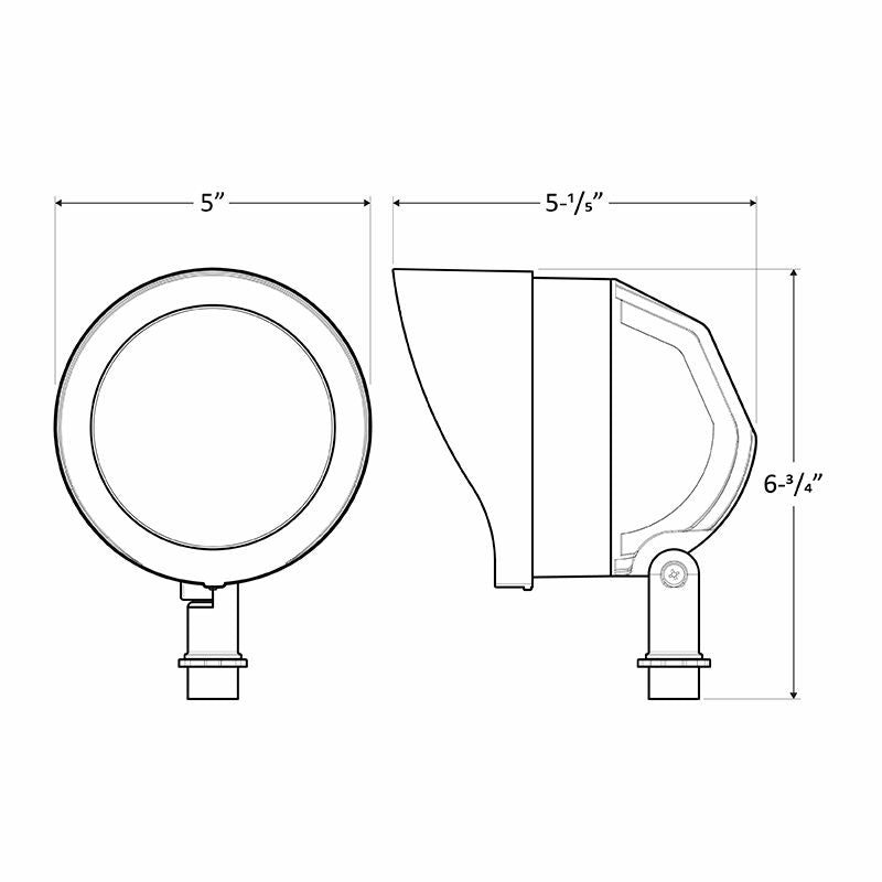 Westgate GL-24W-30K-BR LED Garden Flood Light - Bronze